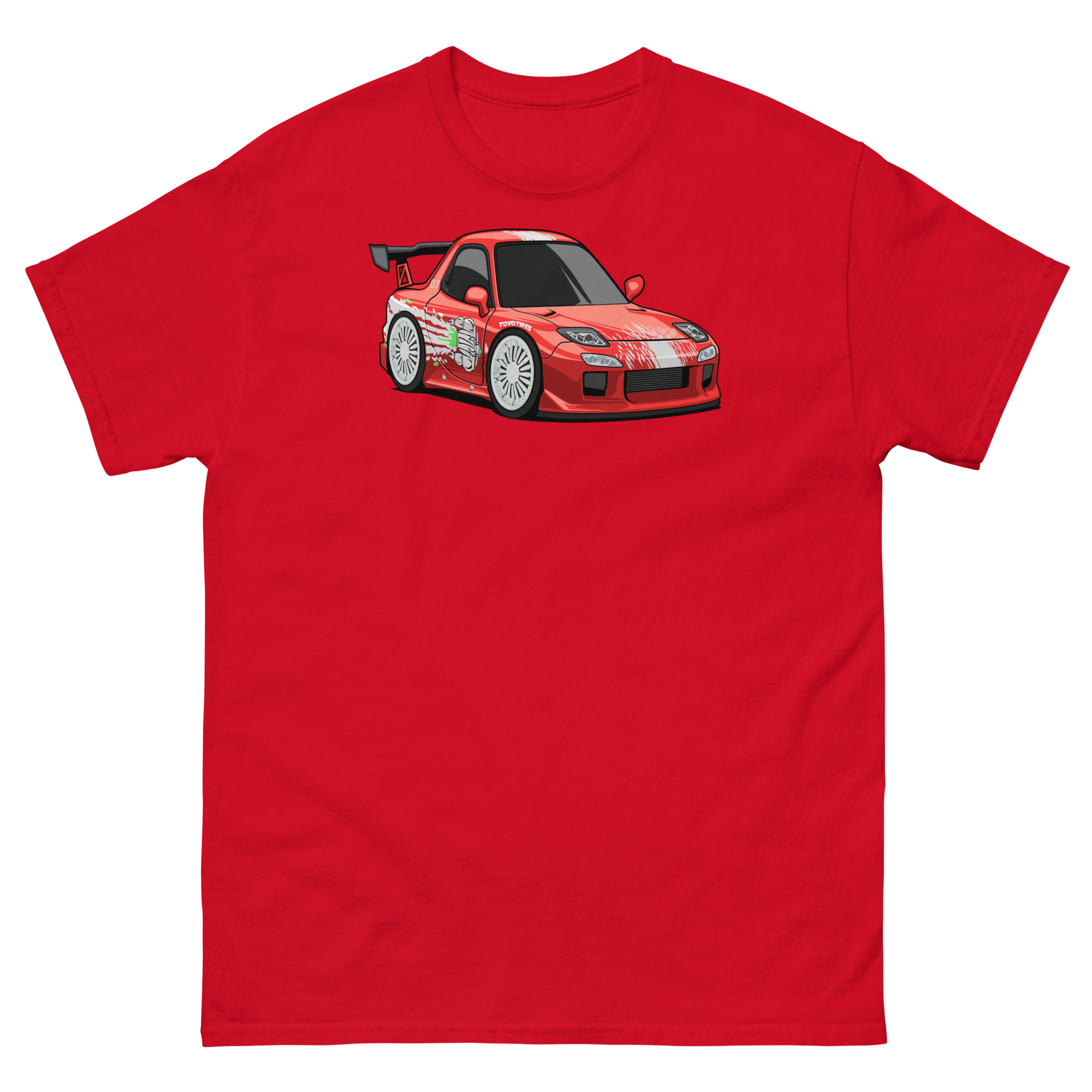 RX-7 Chibi Style Unisex Classic Tee - Image 4