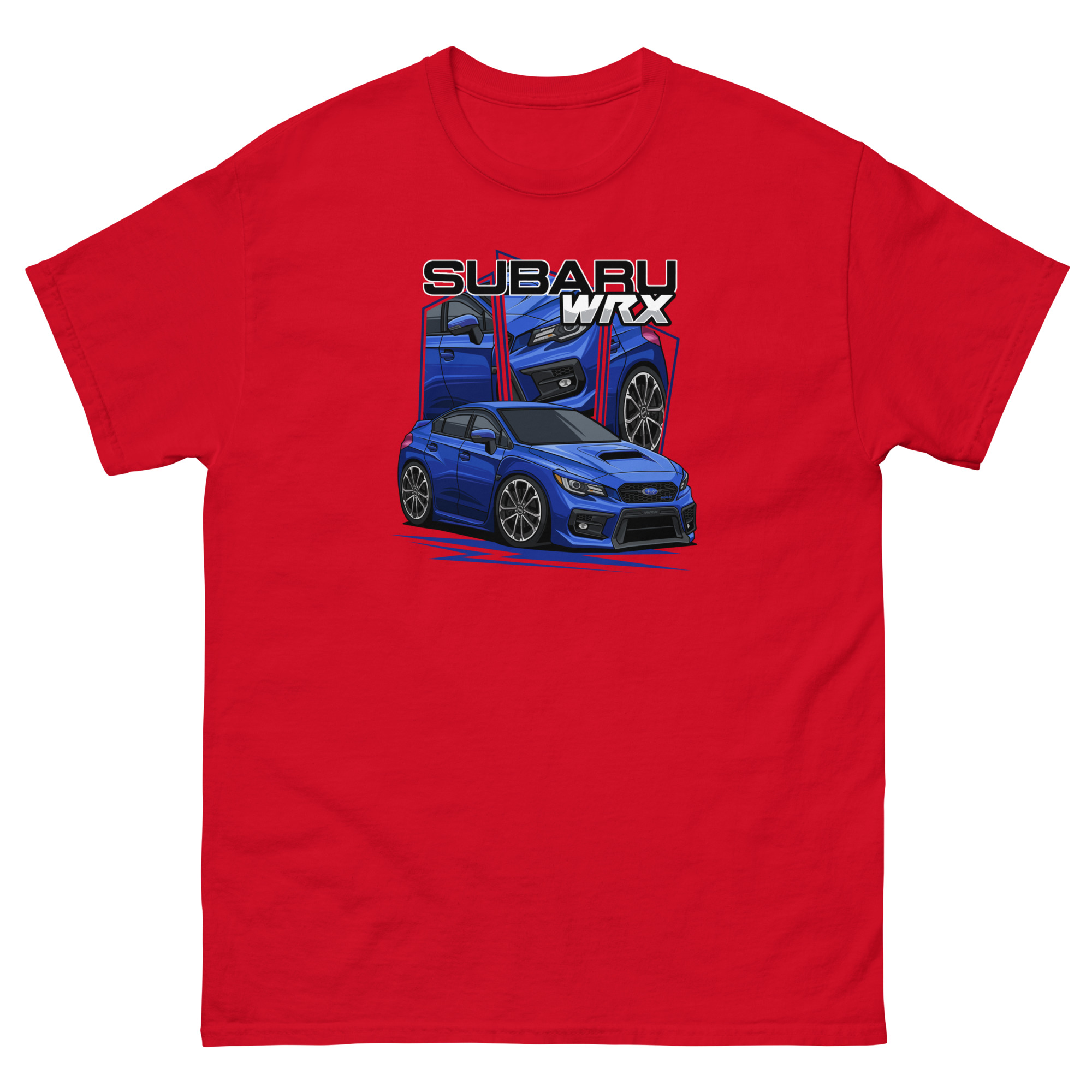 JDM Blue WRX Unisex Classic Tee - Image 4