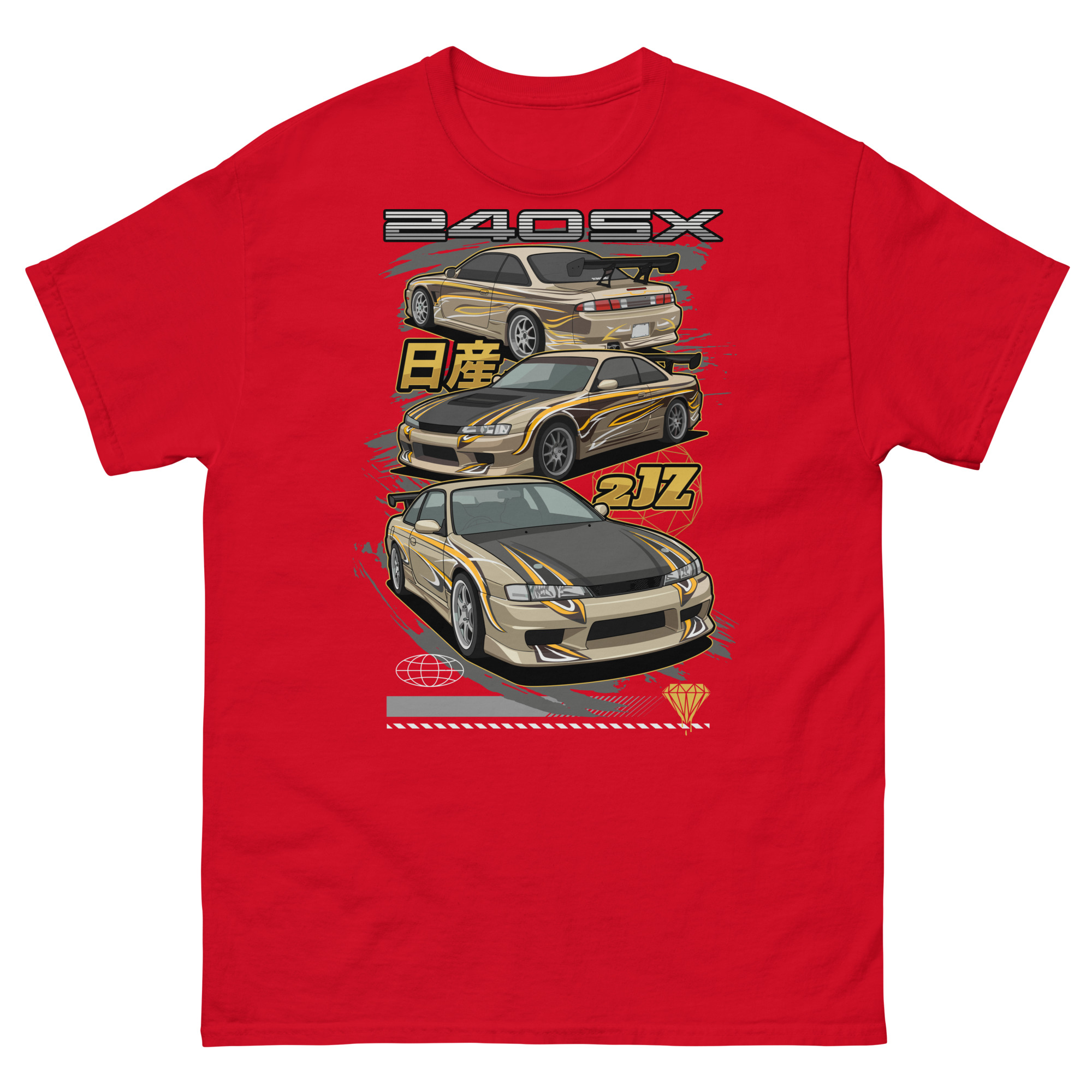 JDM Silvia S14 Unisex Classic Tee - Image 4