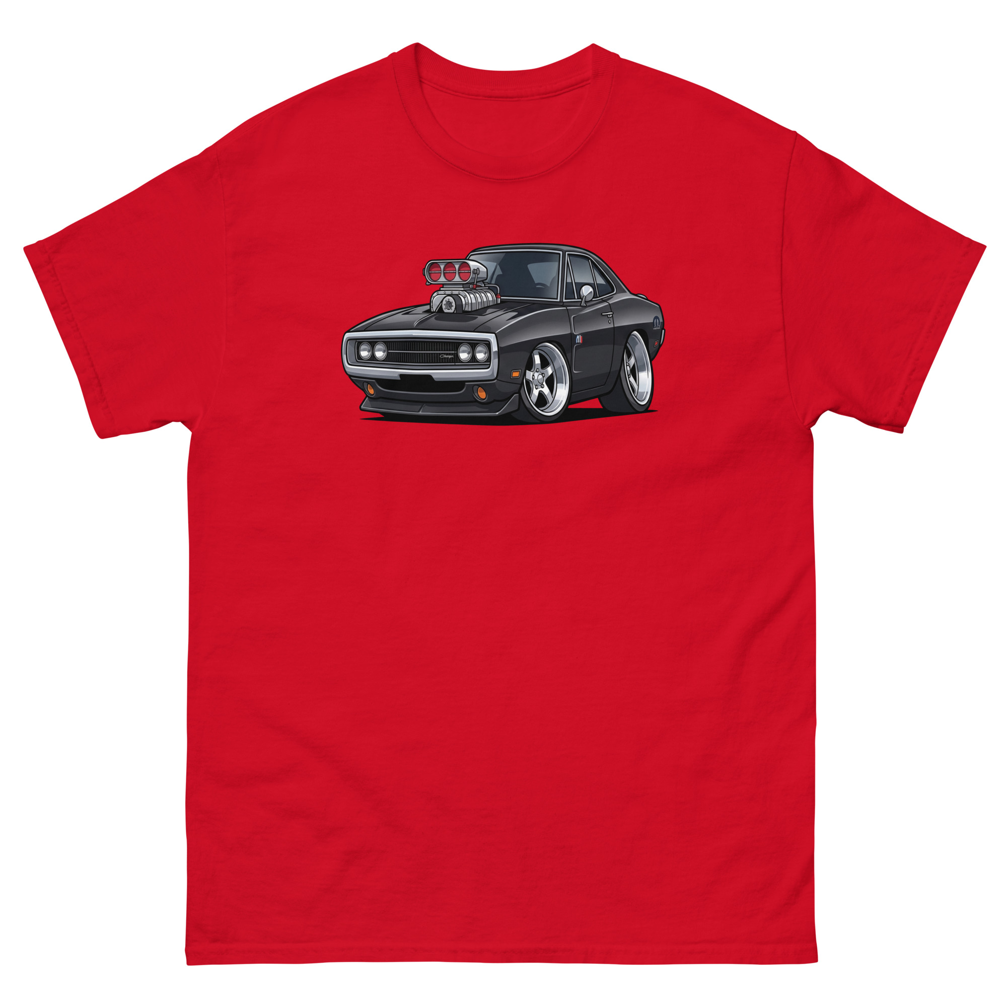 '70 Charger R/T Chibi Style Unisex Classic Tee - Image 7