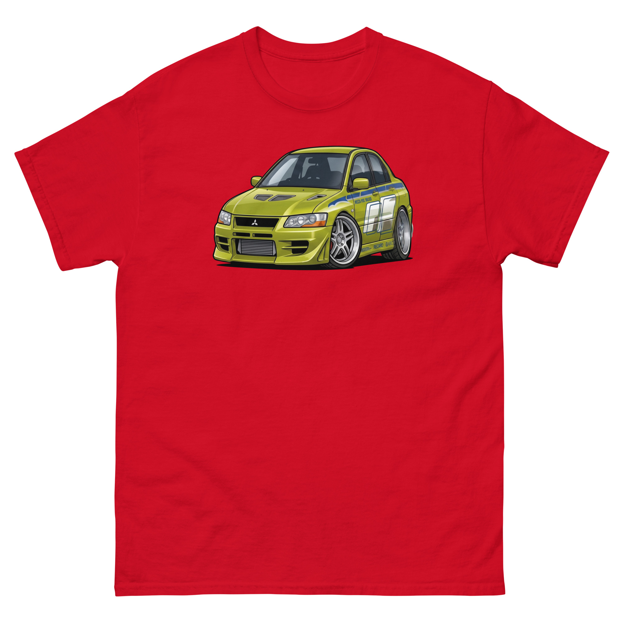 Brian's 2002 Evo VII Chibi Style Unisex Classic Tee - Image 7