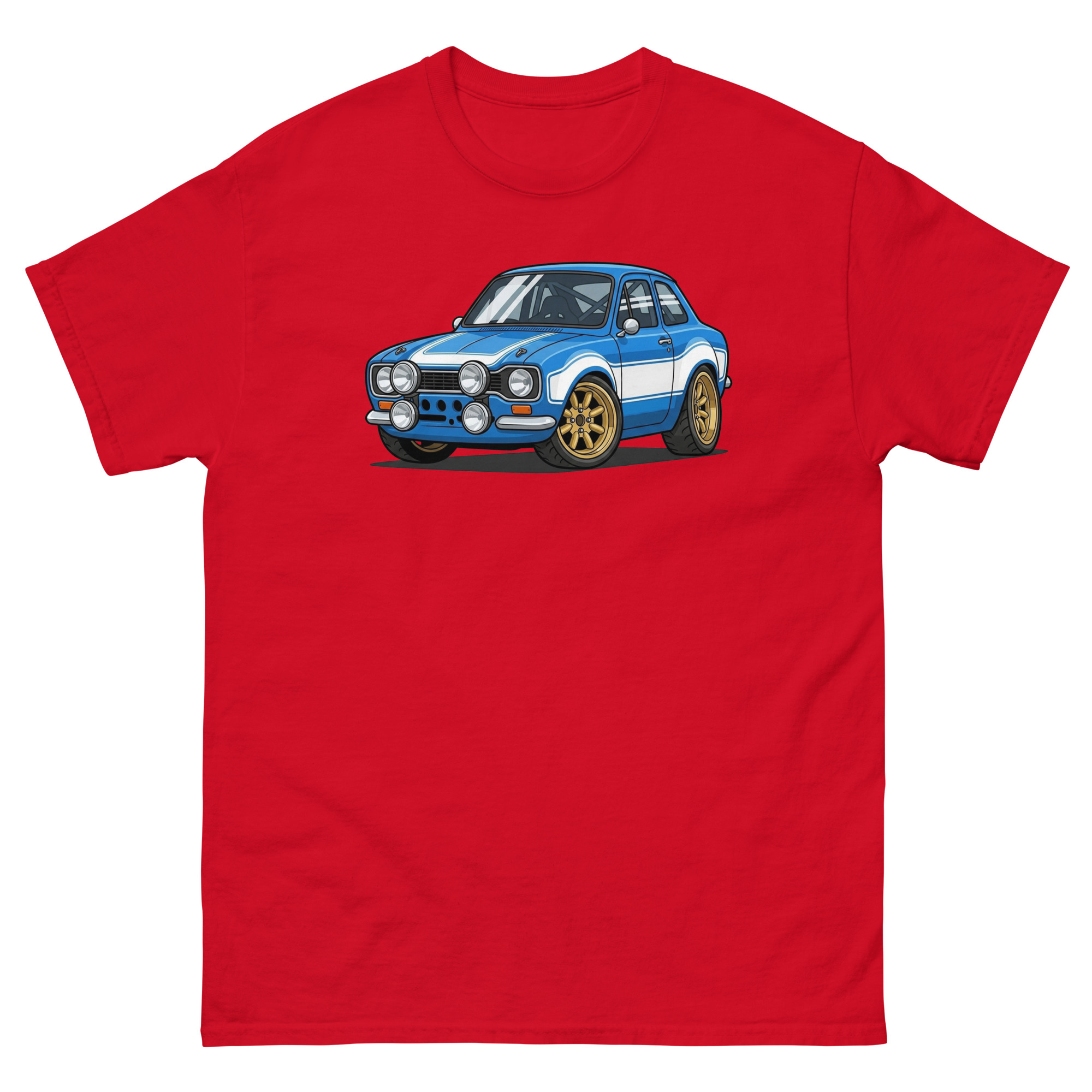 1970 Escort MK1 Chibi Style Unisex Classic Tee - Image 4