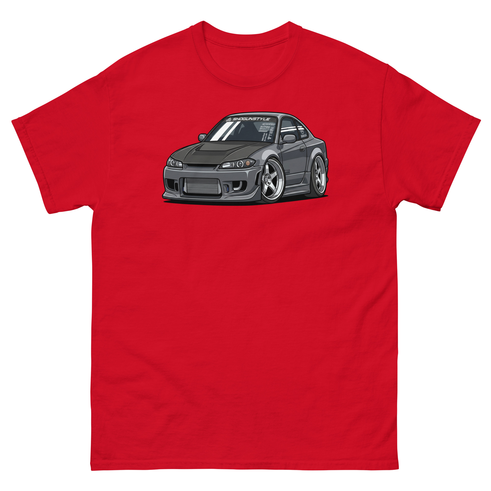 2000 Silvia S15 Chibi Style Unisex Classic Tee - Image 4