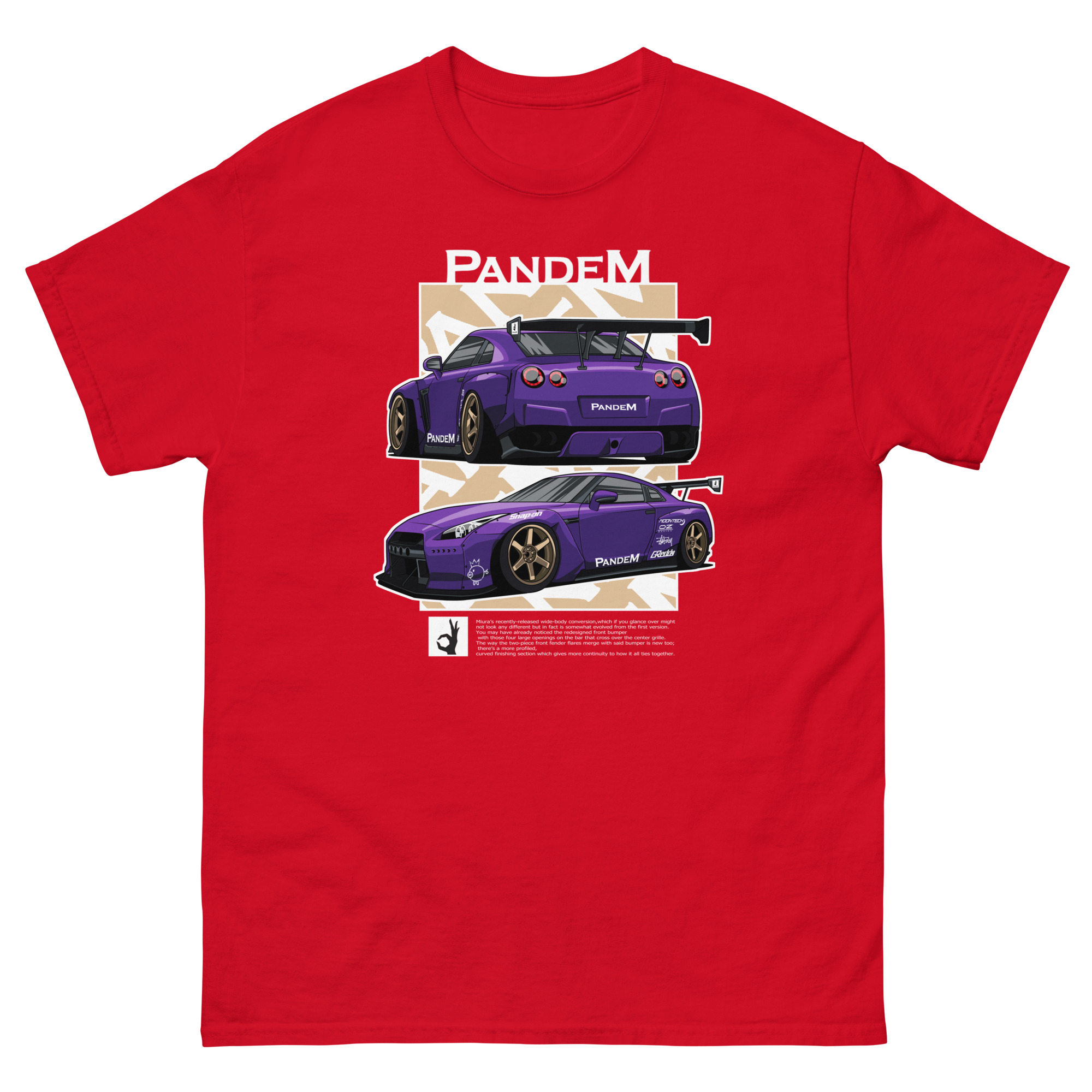 Pandem R35 JDM Unisex Classic Tee - Image 4