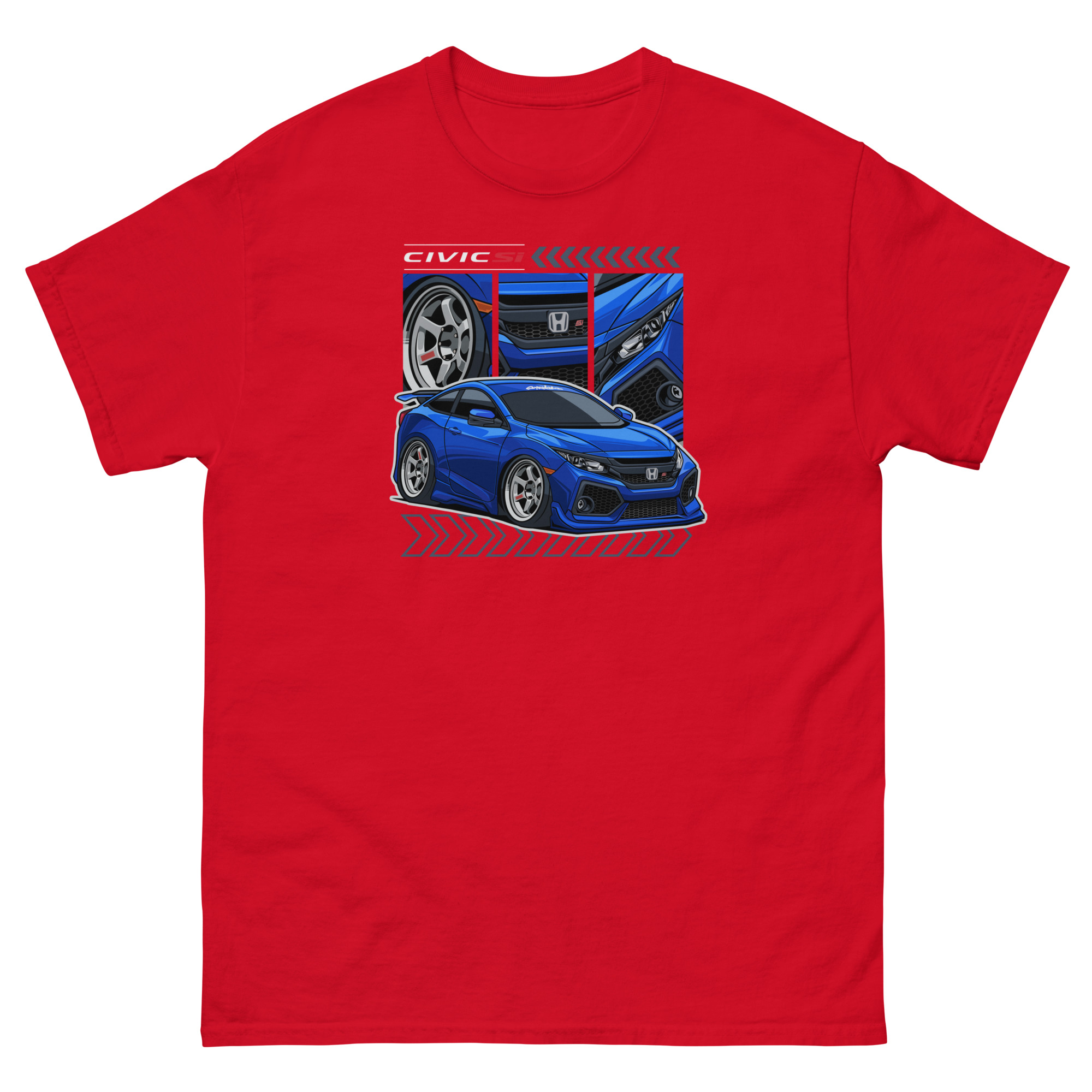 Civic SI Chibi Stile Unisex Classic Tee - Image 4