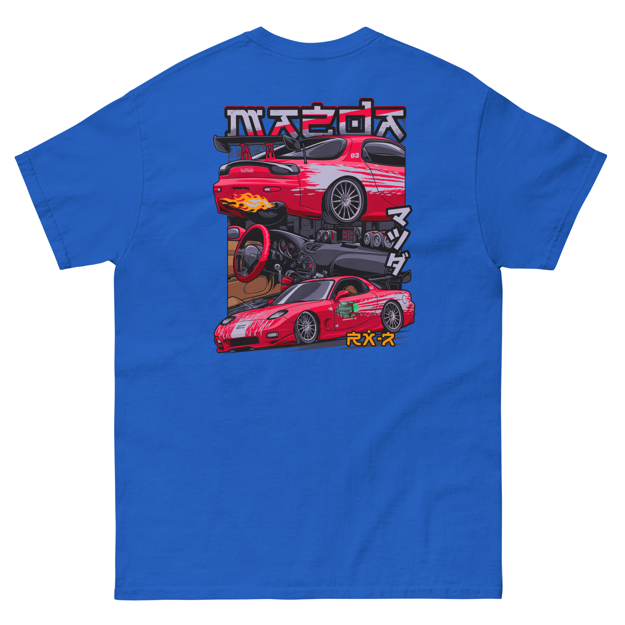 Dom's RX-7 Unisex Classic Tee (Front/Back Design) - Image 5