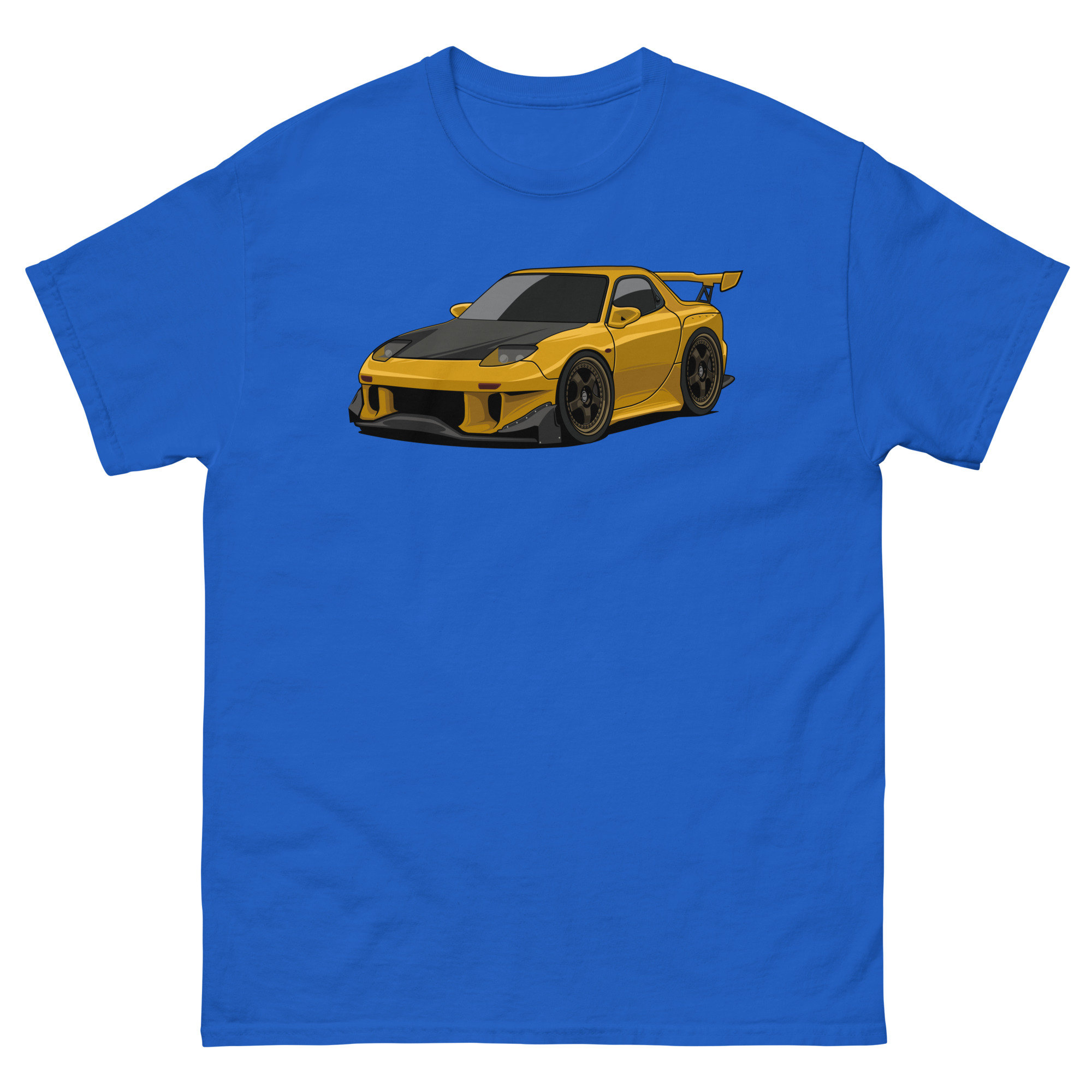 Yellow RX-7 Unisex Classic Tee - Image 9