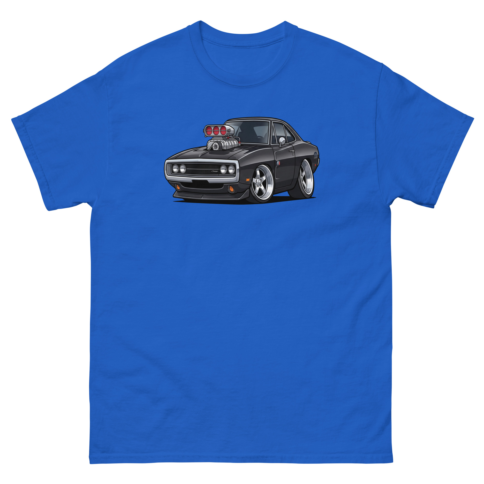 '70 Charger R/T Chibi Style Unisex Classic Tee - Image 9