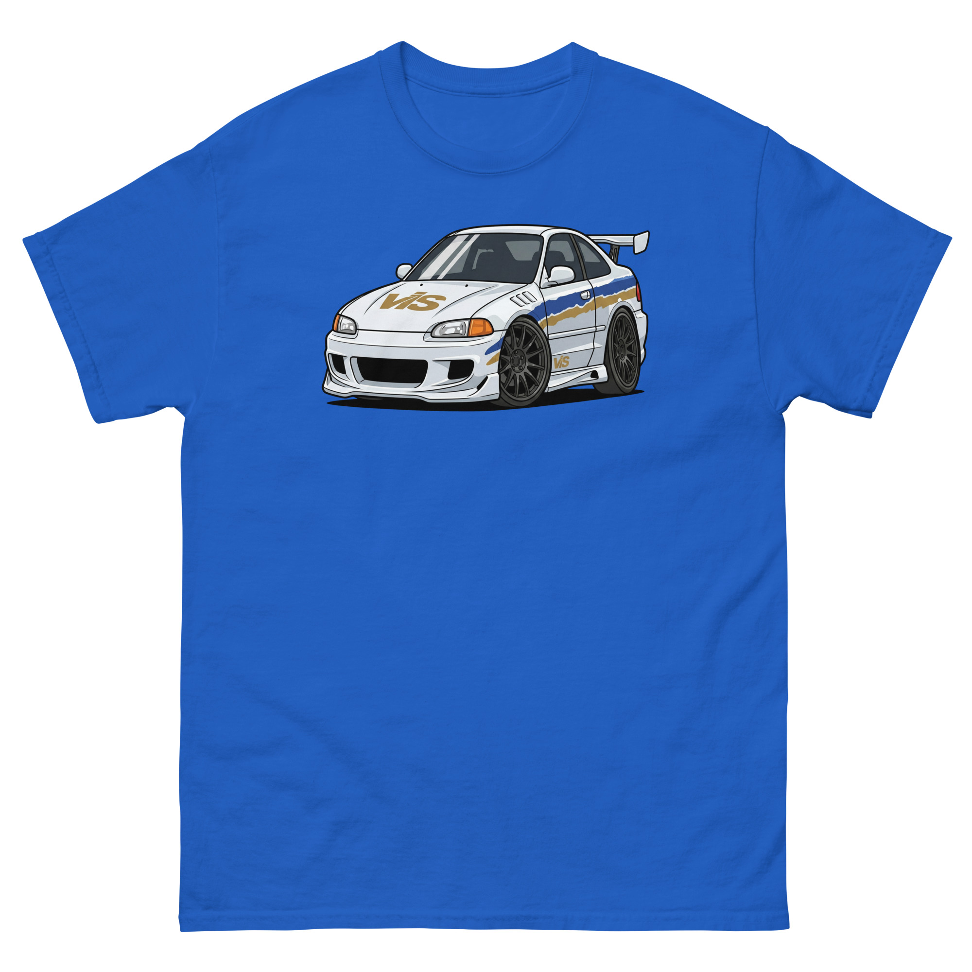1993 Civic Coupe Chibi Style Unisex Classic Tee - Image 9