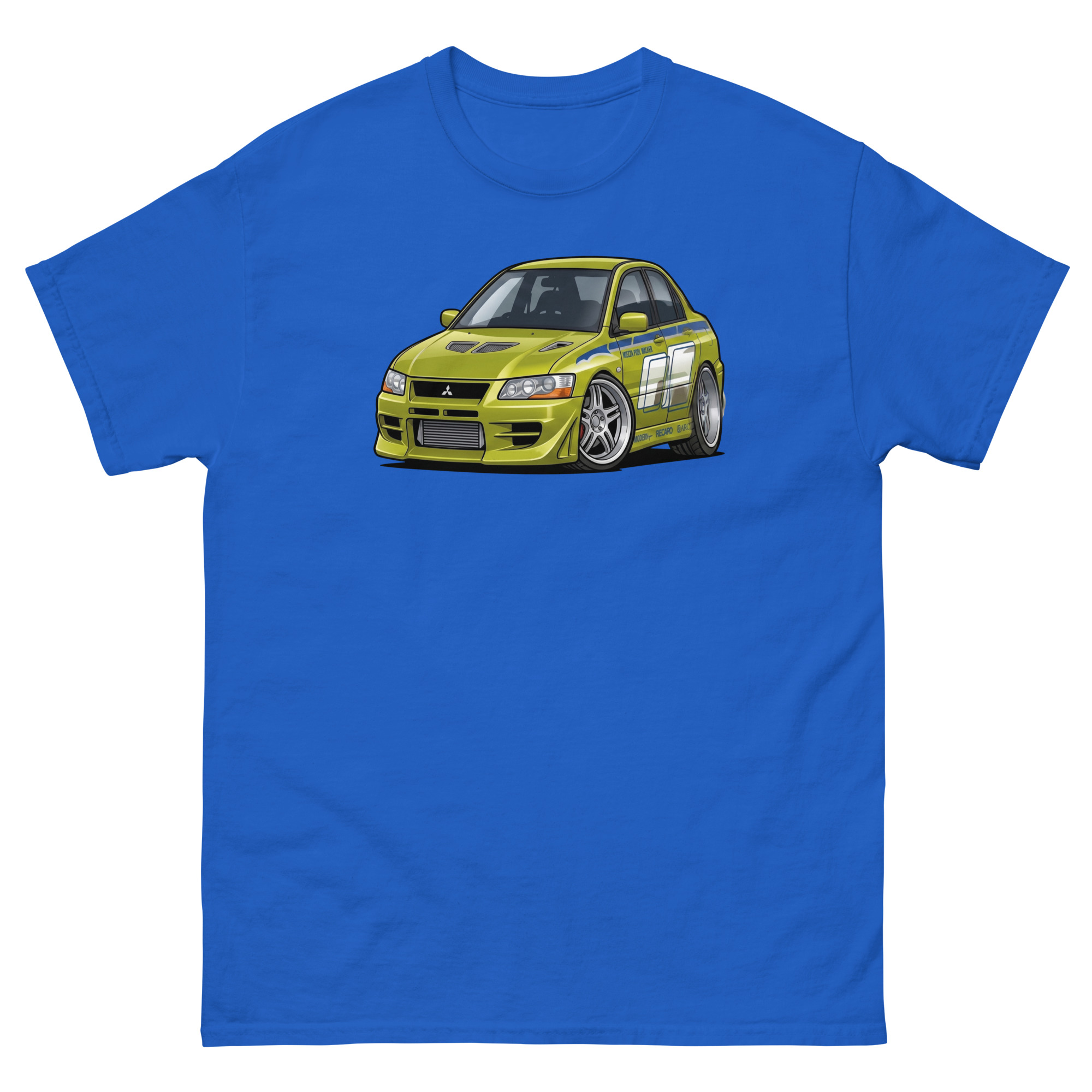 Brian's 2002 Evo VII Chibi Style Unisex Classic Tee - Image 9