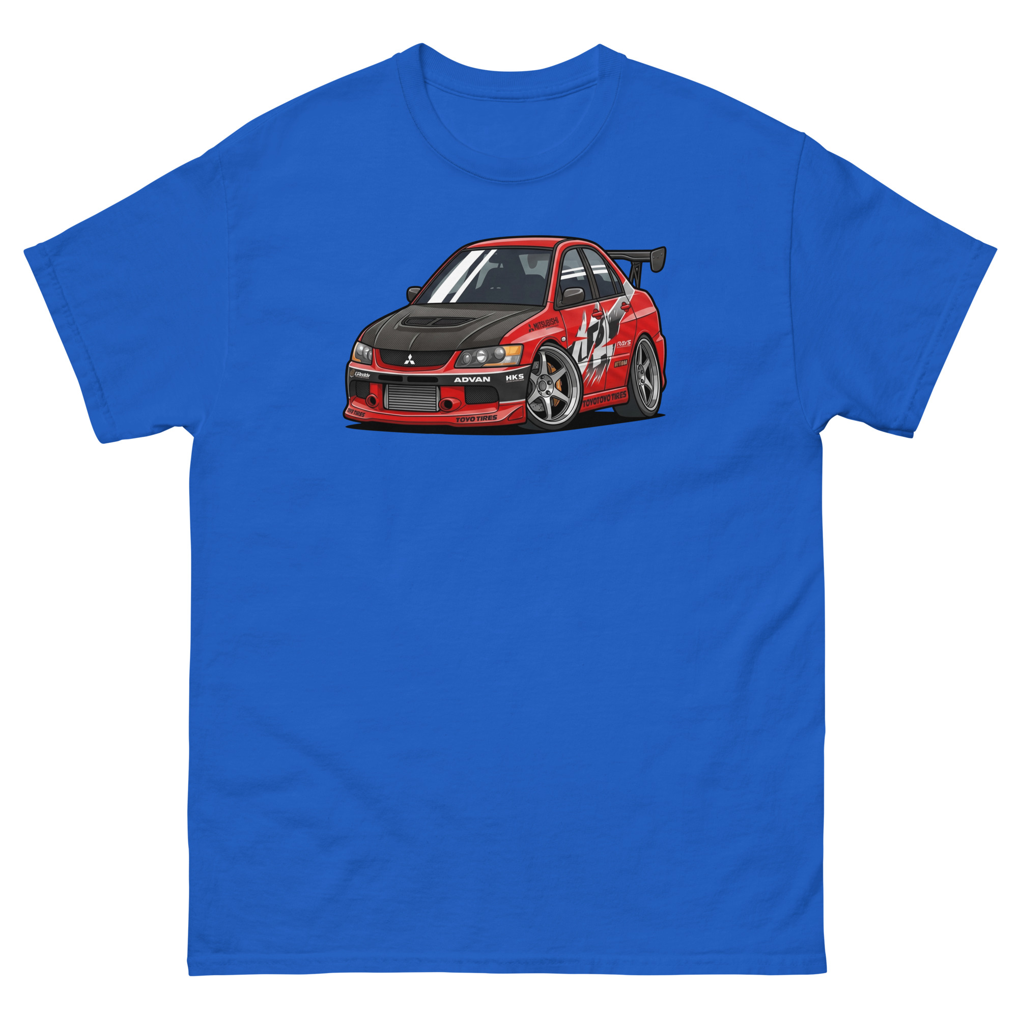 2006 Evo IX Chibi Style Unisex Classic Tee - Image 5