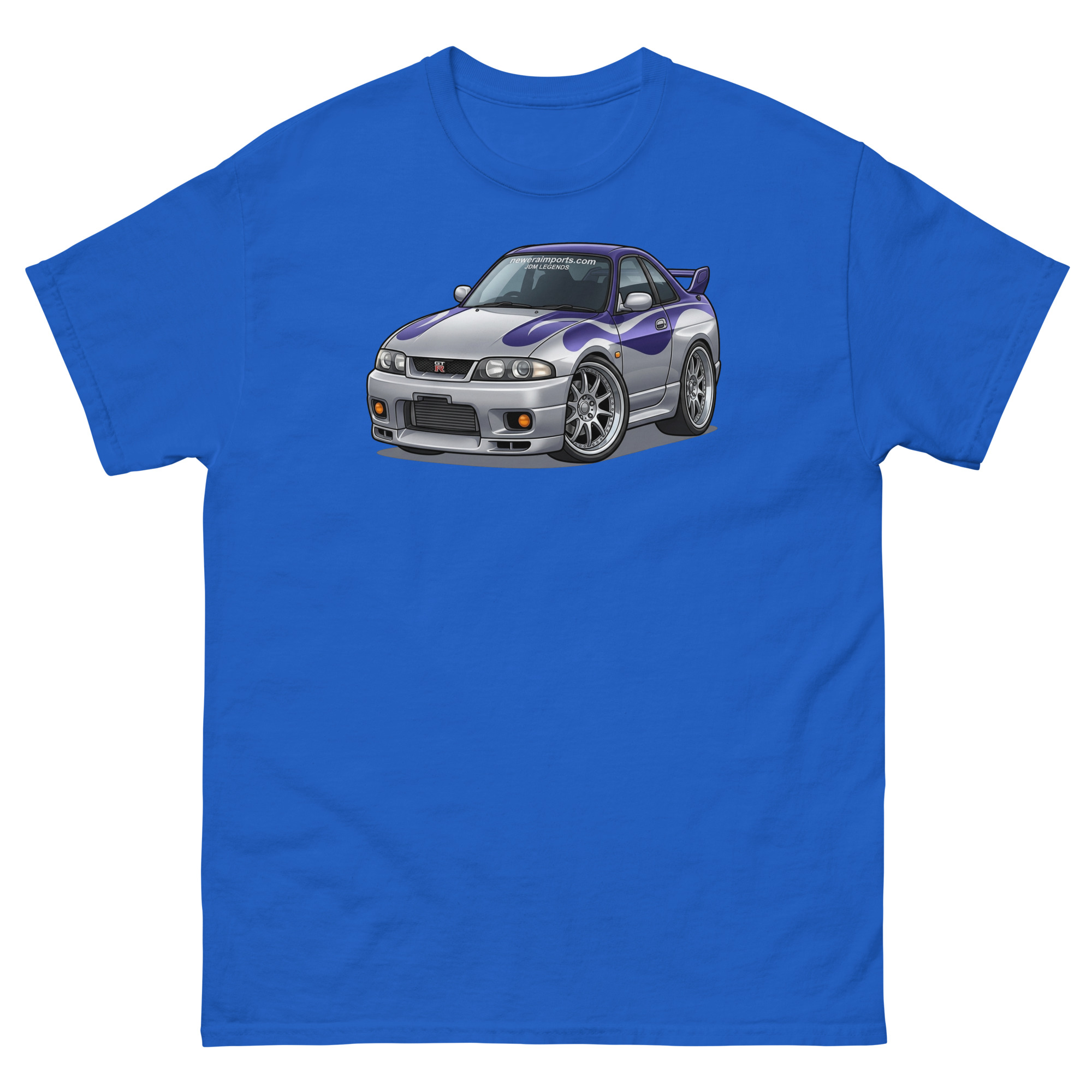 1996 Skyline GT-R R33 Chibi Style Unisex Classic Tee - Image 5