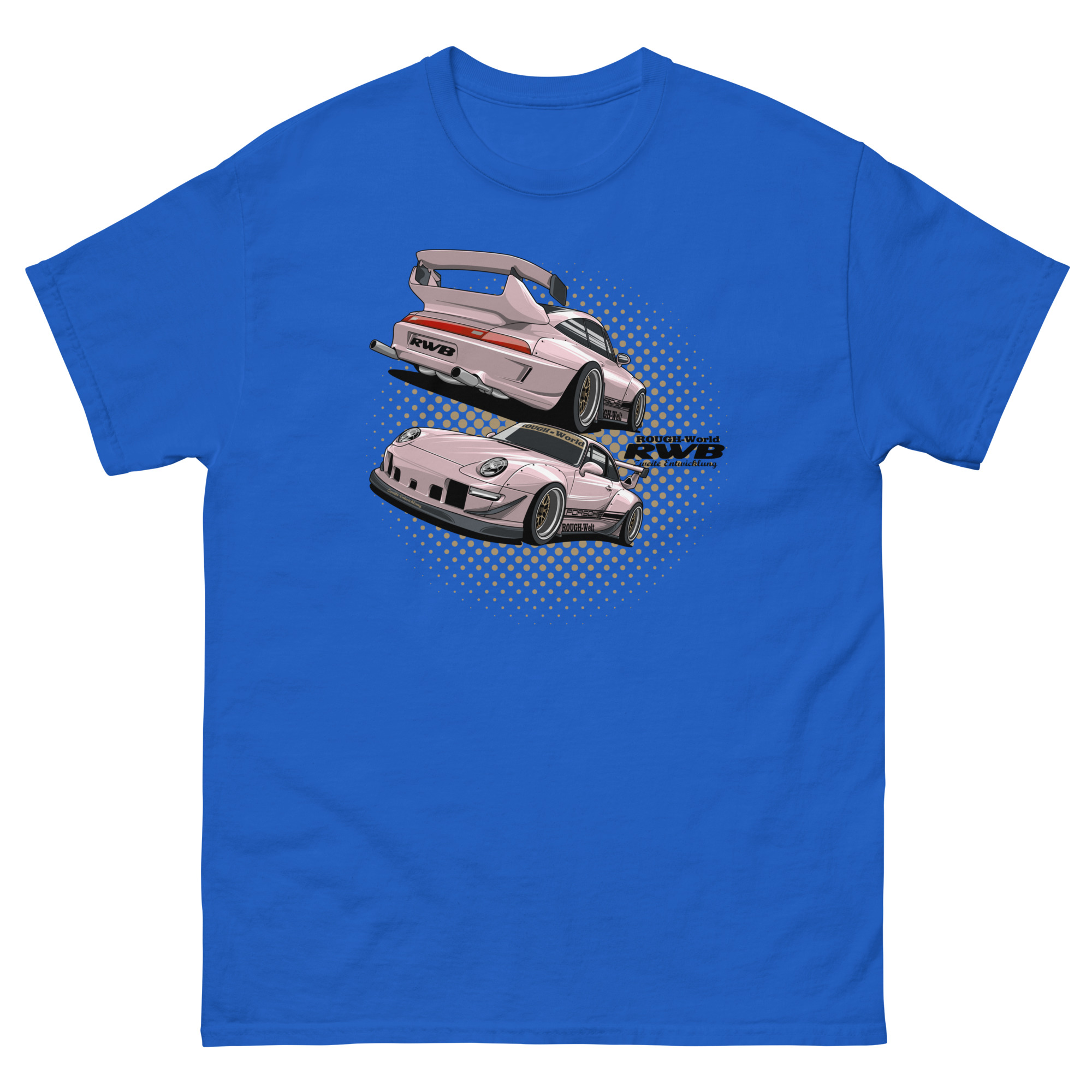 JDM Pink RWB Unisex Classic Tee - Image 5