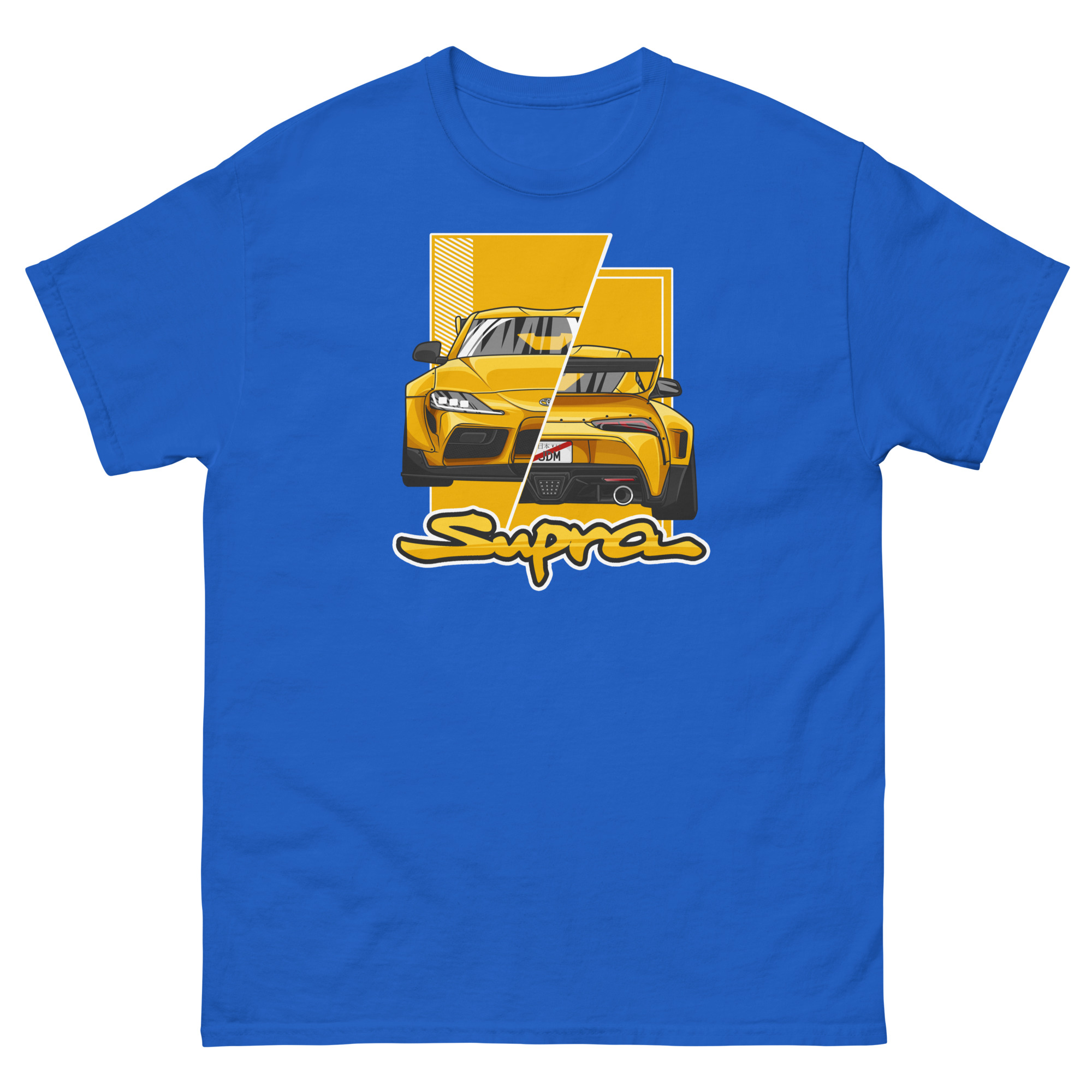 JDM Supra MK5 Yellow Unisex Classic Tee - Image 5