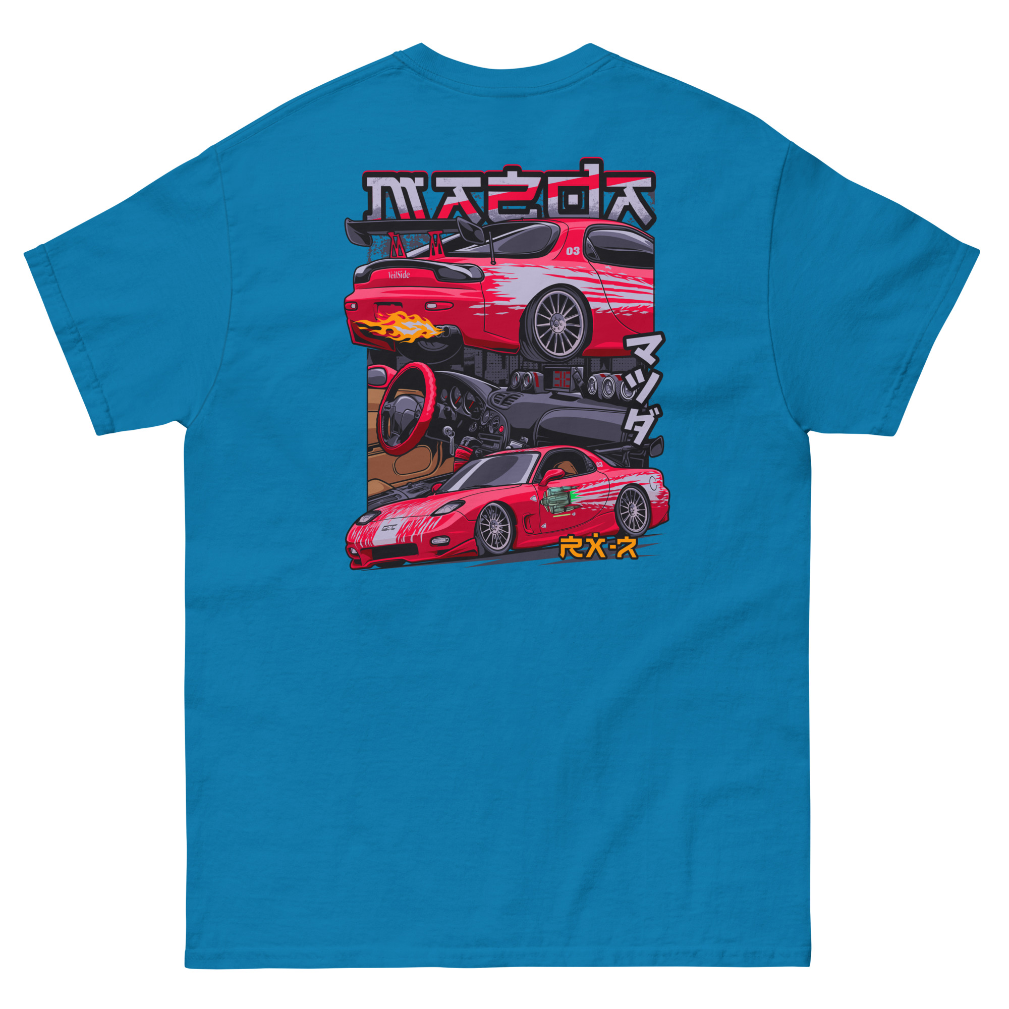 Dom's RX-7 Unisex Classic Tee (Front/Back Design) - Image 6