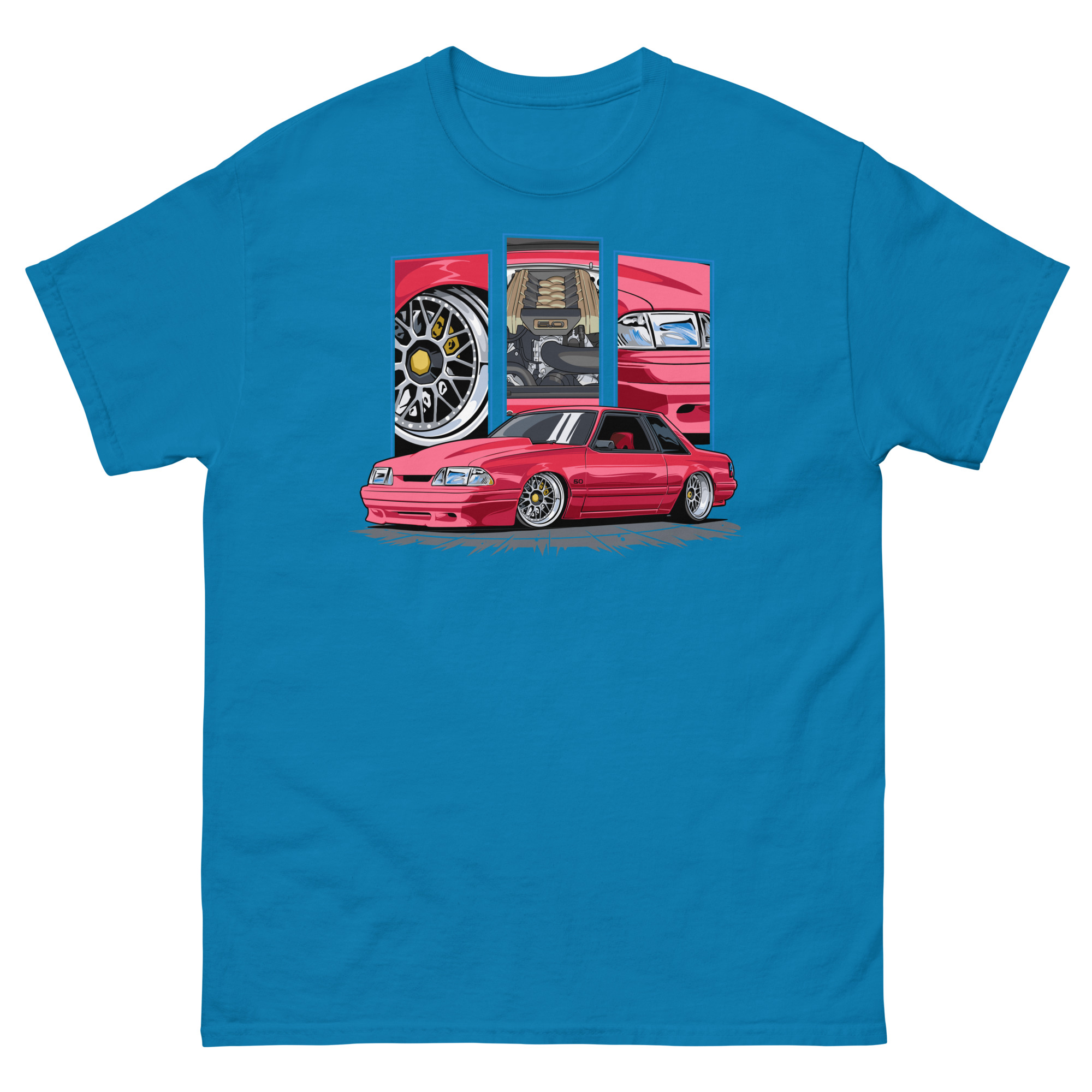 Red Foxbody Cobra Unisex Classic Tee - Image 6