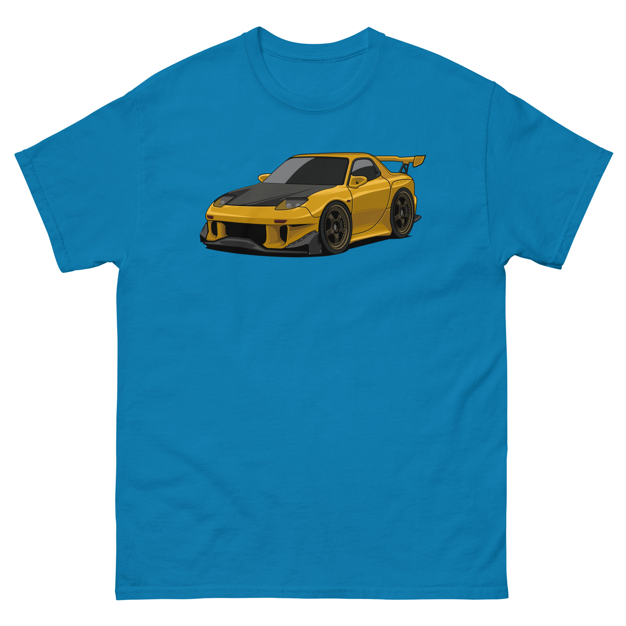 Yellow RX-7 Unisex Classic Tee - Image 11