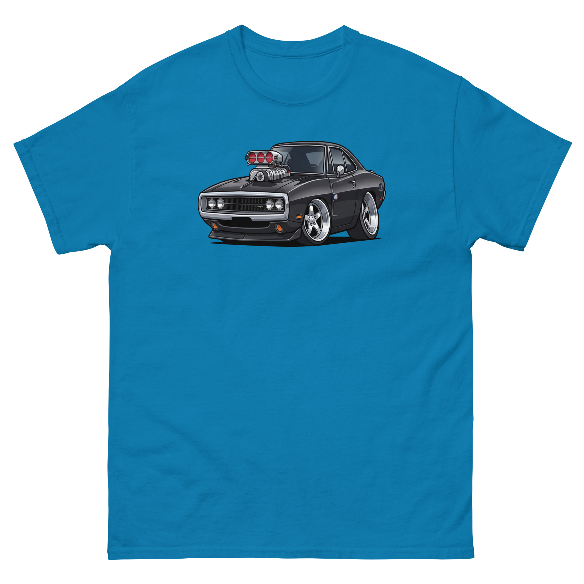 '70 Charger R/T Chibi Style Unisex Classic Tee - Image 11