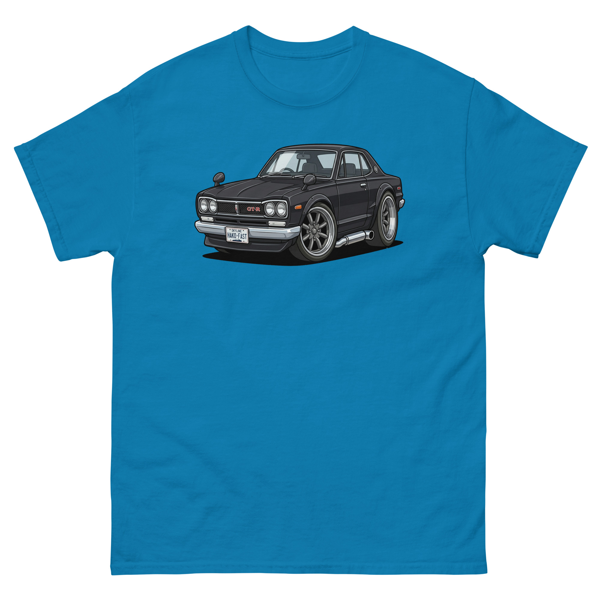 1971 Skyline GT-R Chibi Style Unisex Classic Tee - Image 6