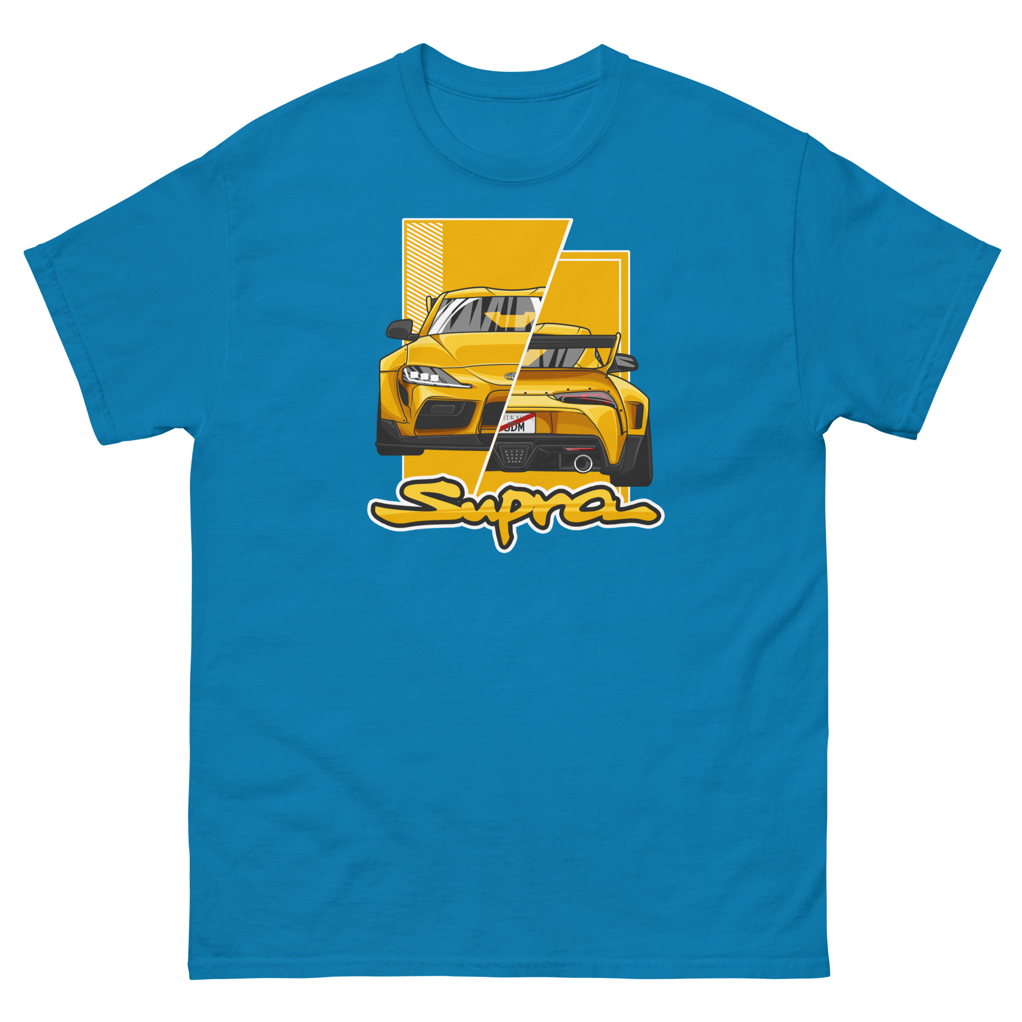 JDM Supra MK5 Yellow Unisex Classic Tee - Image 6
