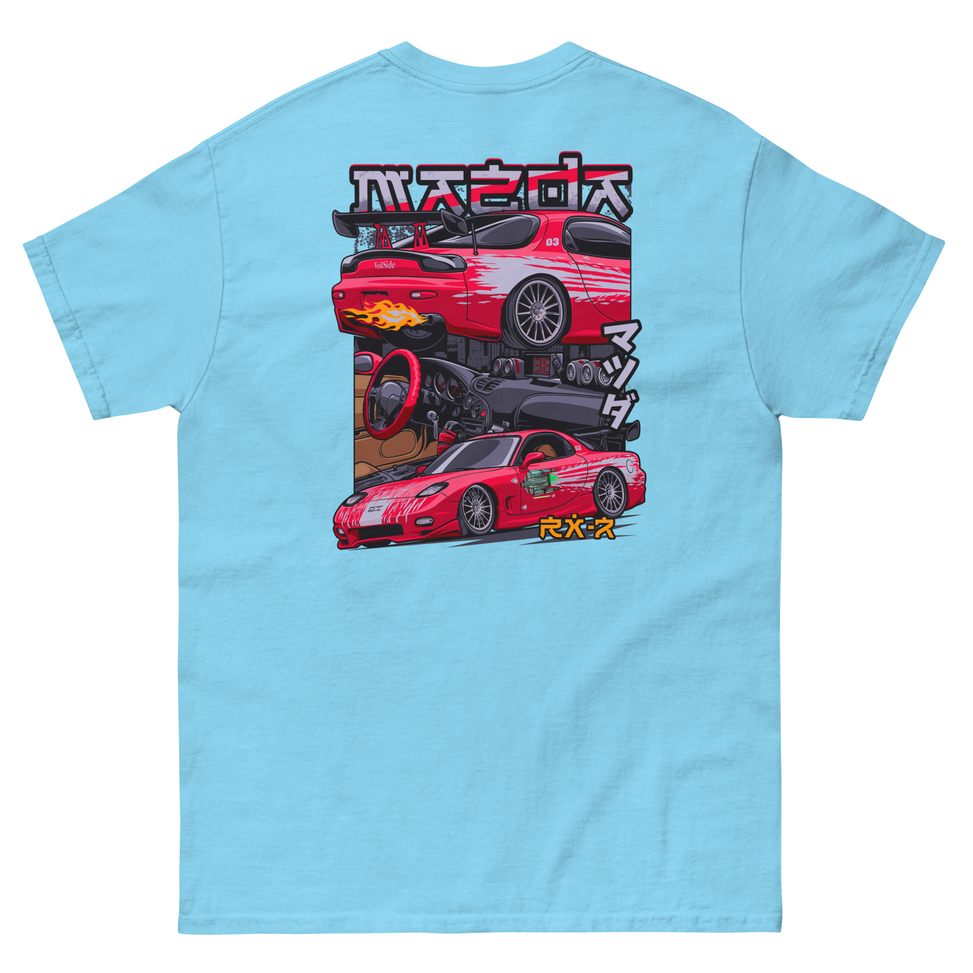 Dom's RX-7 Unisex Classic Tee (Front/Back Design) - Image 18