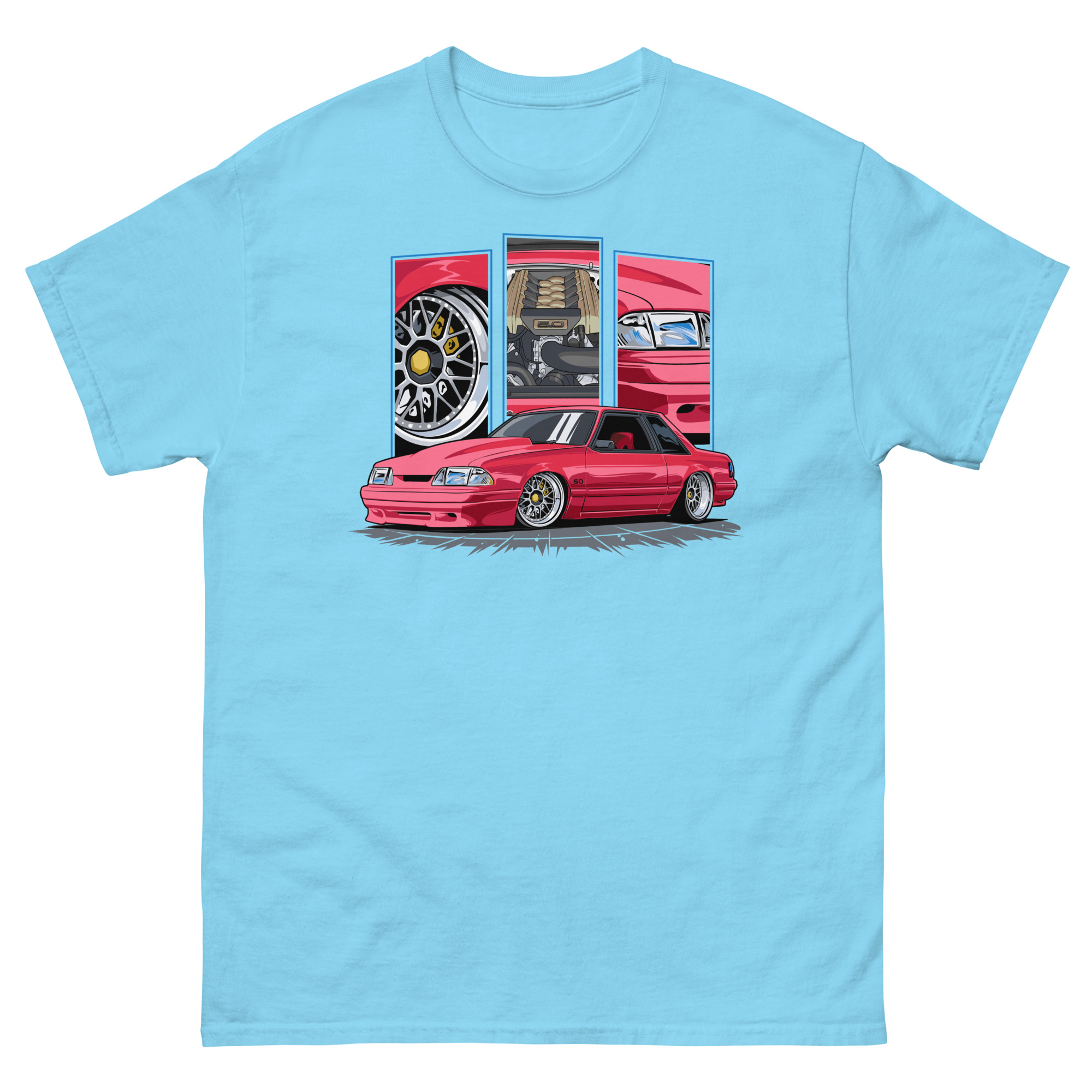 Red Foxbody Cobra Unisex Classic Tee - Image 18