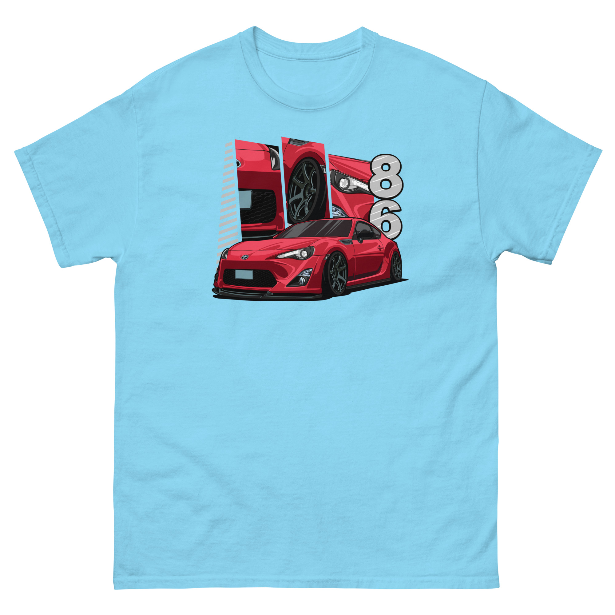 Red JDM GT86 Unisex Classic Tee - Image 35