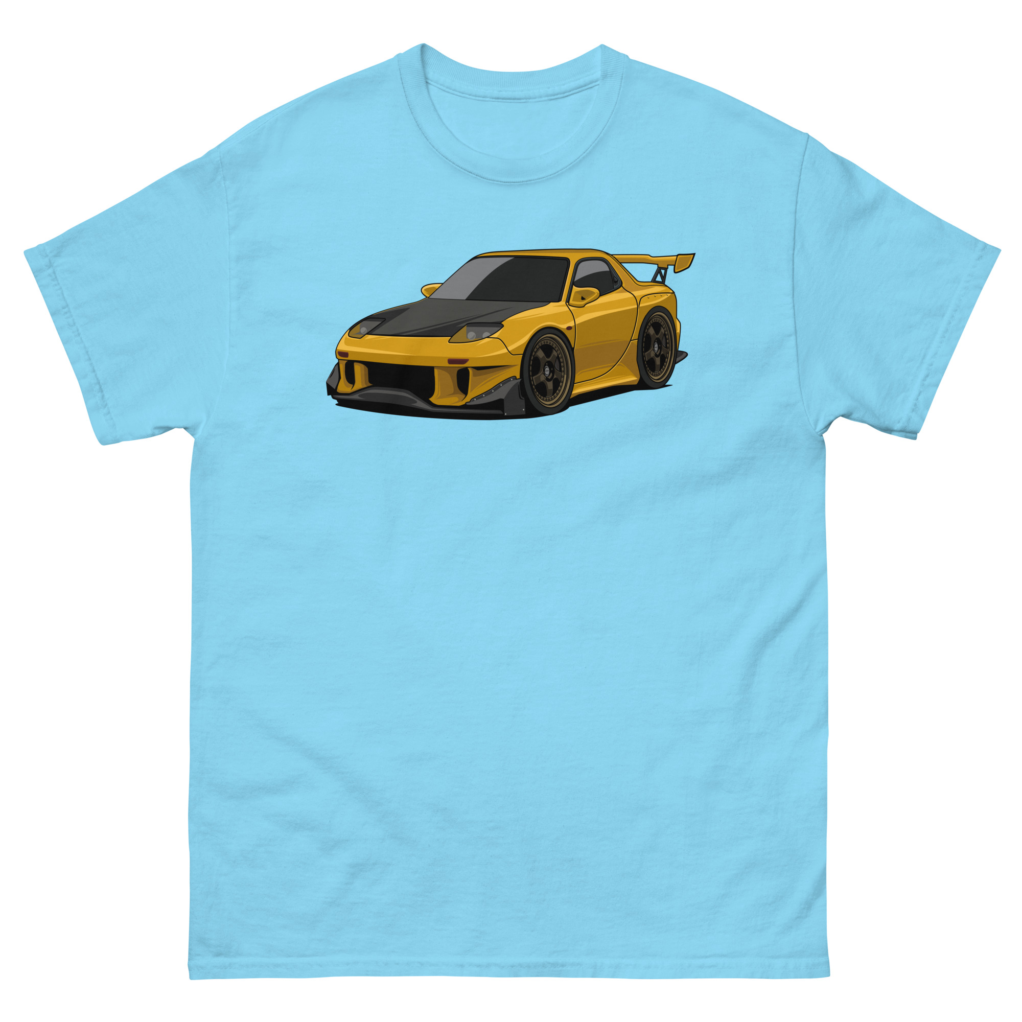 Yellow RX-7 Unisex Classic Tee - Image 35