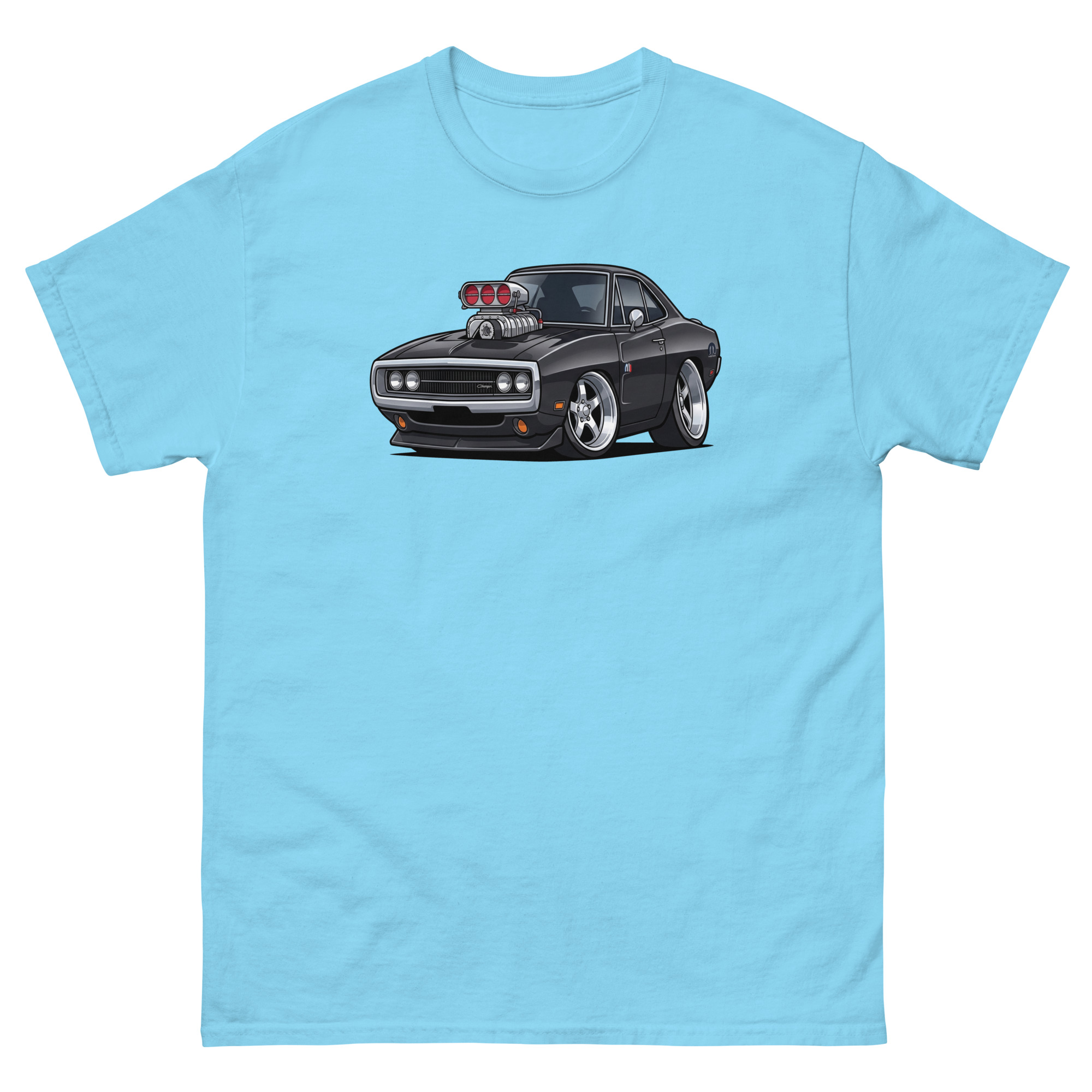 '70 Charger R/T Chibi Style Unisex Classic Tee - Image 35