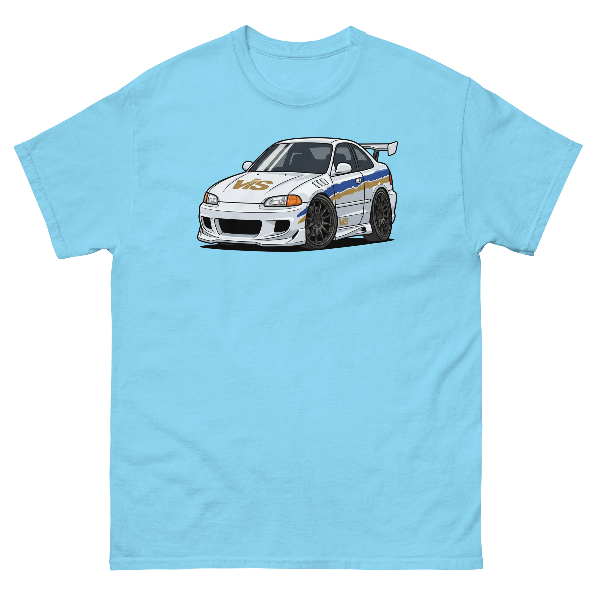 1993 Civic Coupe Chibi Style Unisex Classic Tee - Image 35