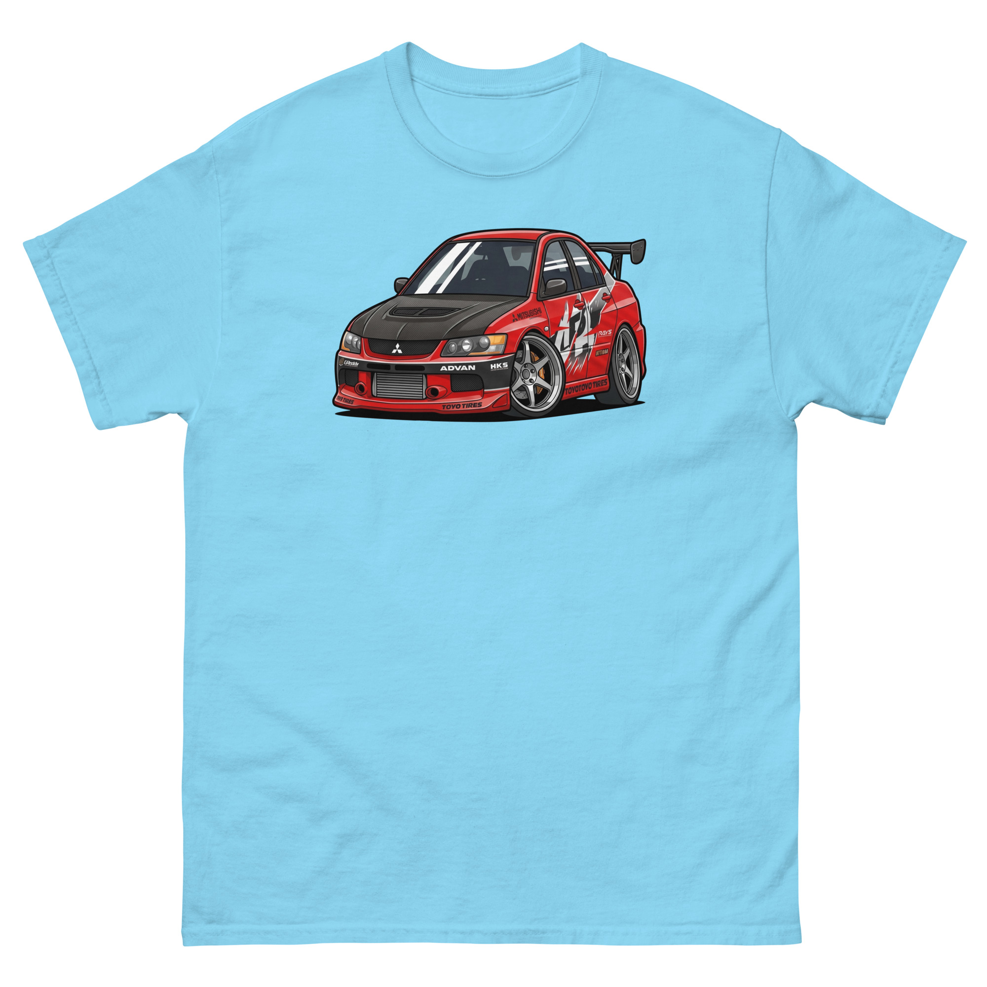 2006 Evo IX Chibi Style Unisex Classic Tee - Image 18