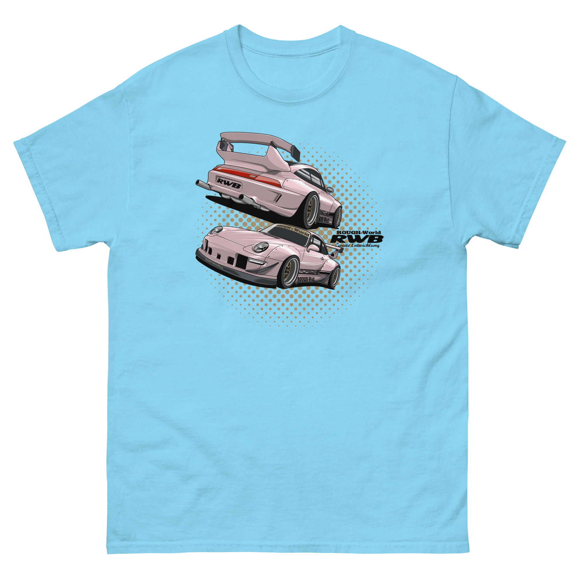 JDM Pink RWB Unisex Classic Tee - Image 18
