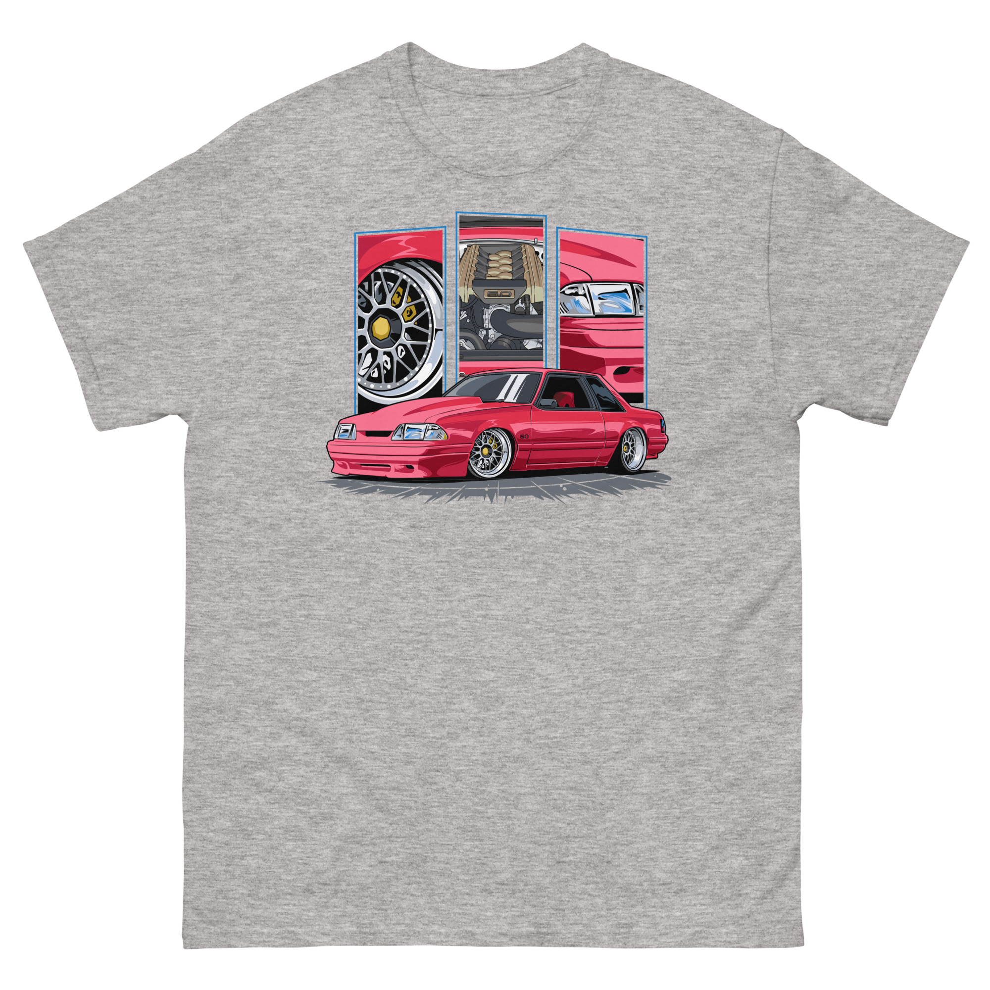 Red Foxbody Cobra Unisex Classic Tee - Image 15