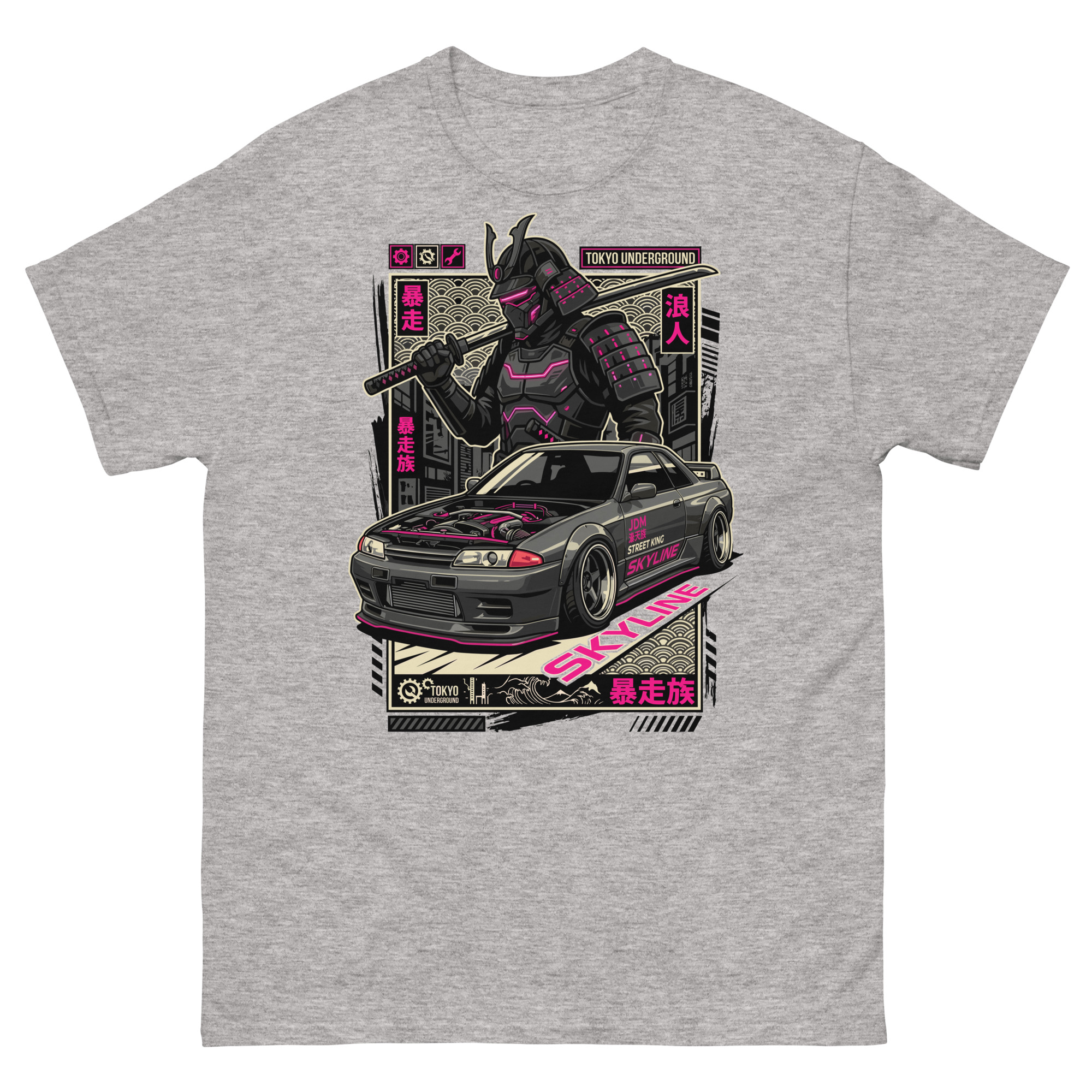 Samurai Skyline R32 Unisex Classic Tee - Image 15