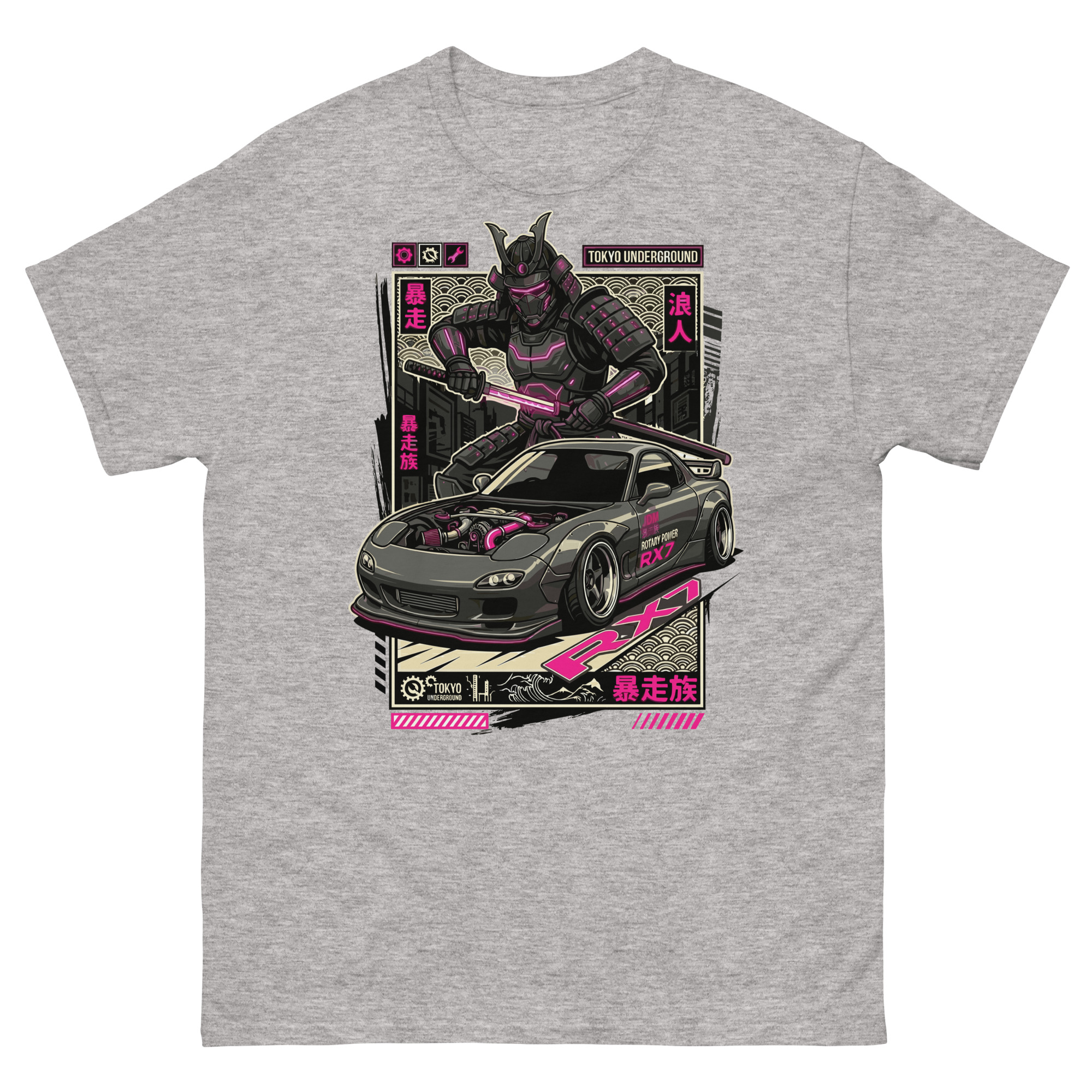 Samurai RX-7 Unisex Classic Tee - Image 15
