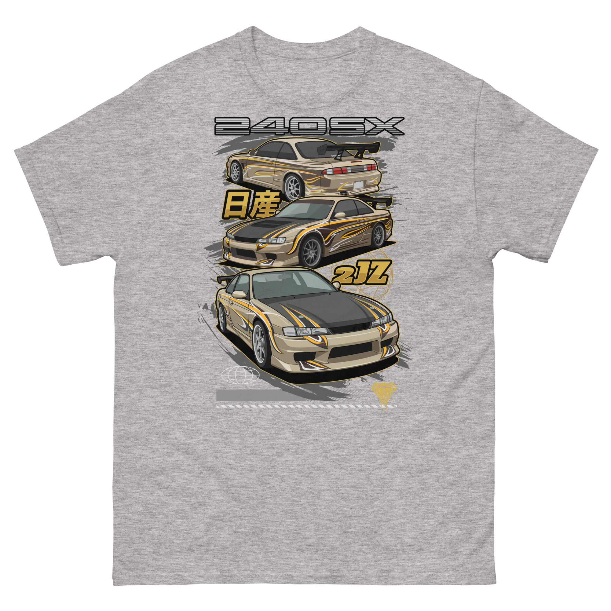 JDM Silvia S14 Unisex Classic Tee - Image 15
