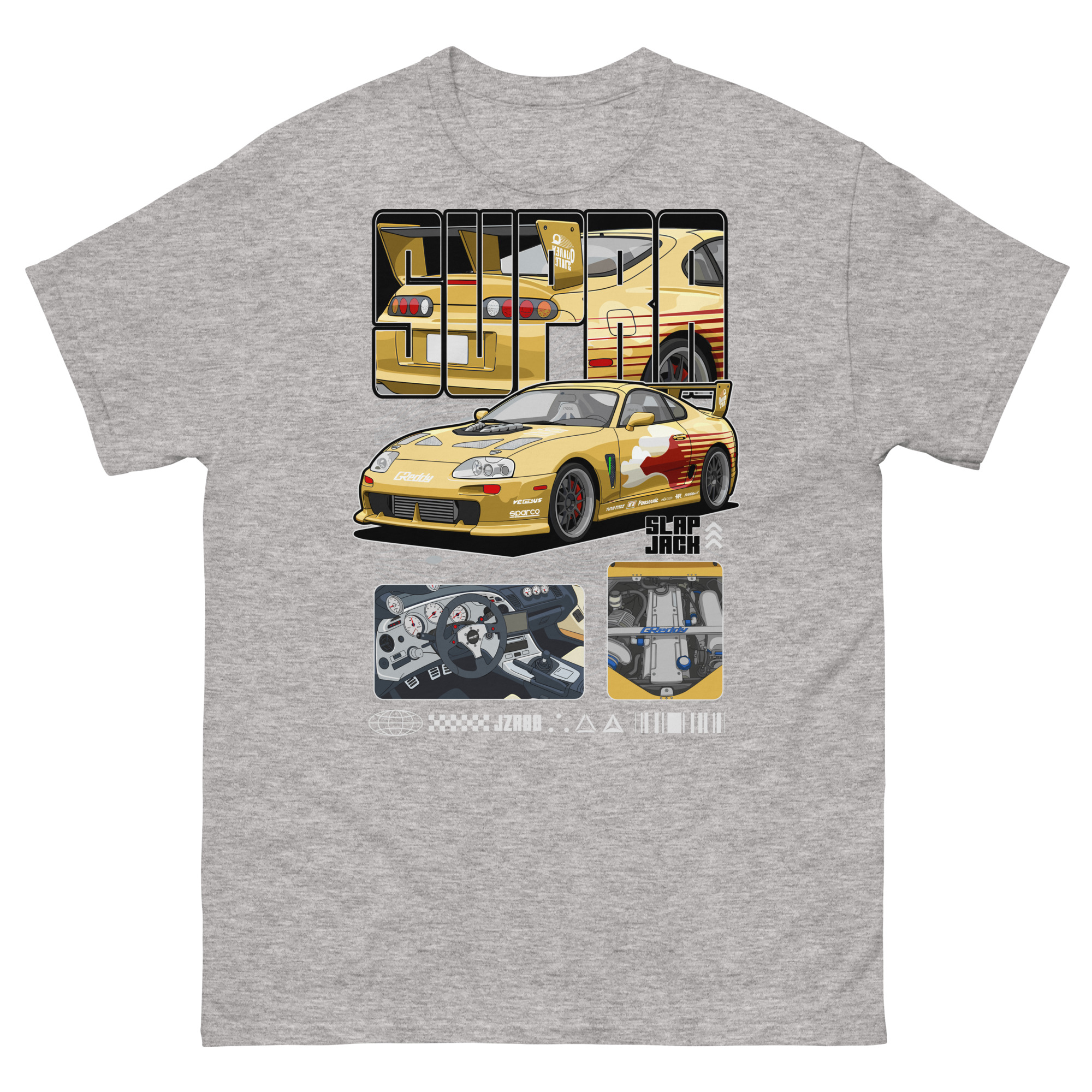 Slap Jack's Supra MK4 Unisex Classic Tee - Image 15