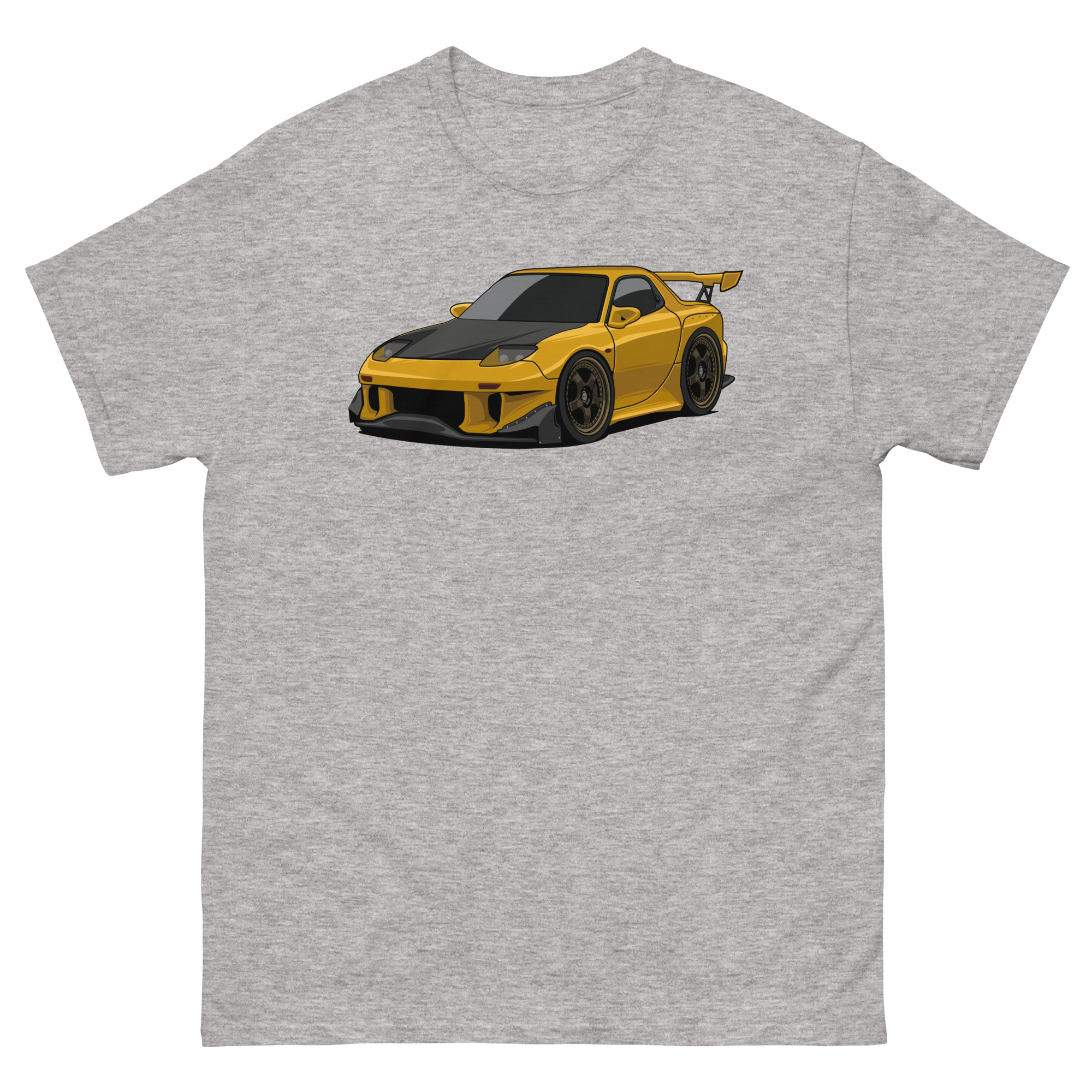 Yellow RX-7 Unisex Classic Tee - Image 29
