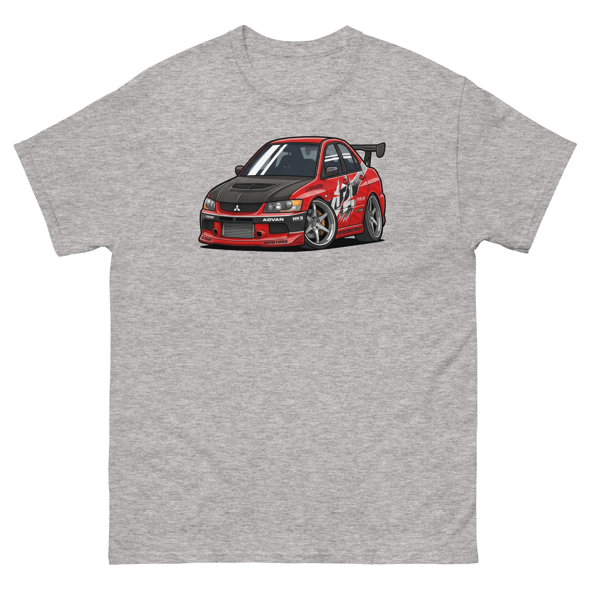 2006 Evo IX Chibi Style Unisex Classic Tee - Image 15