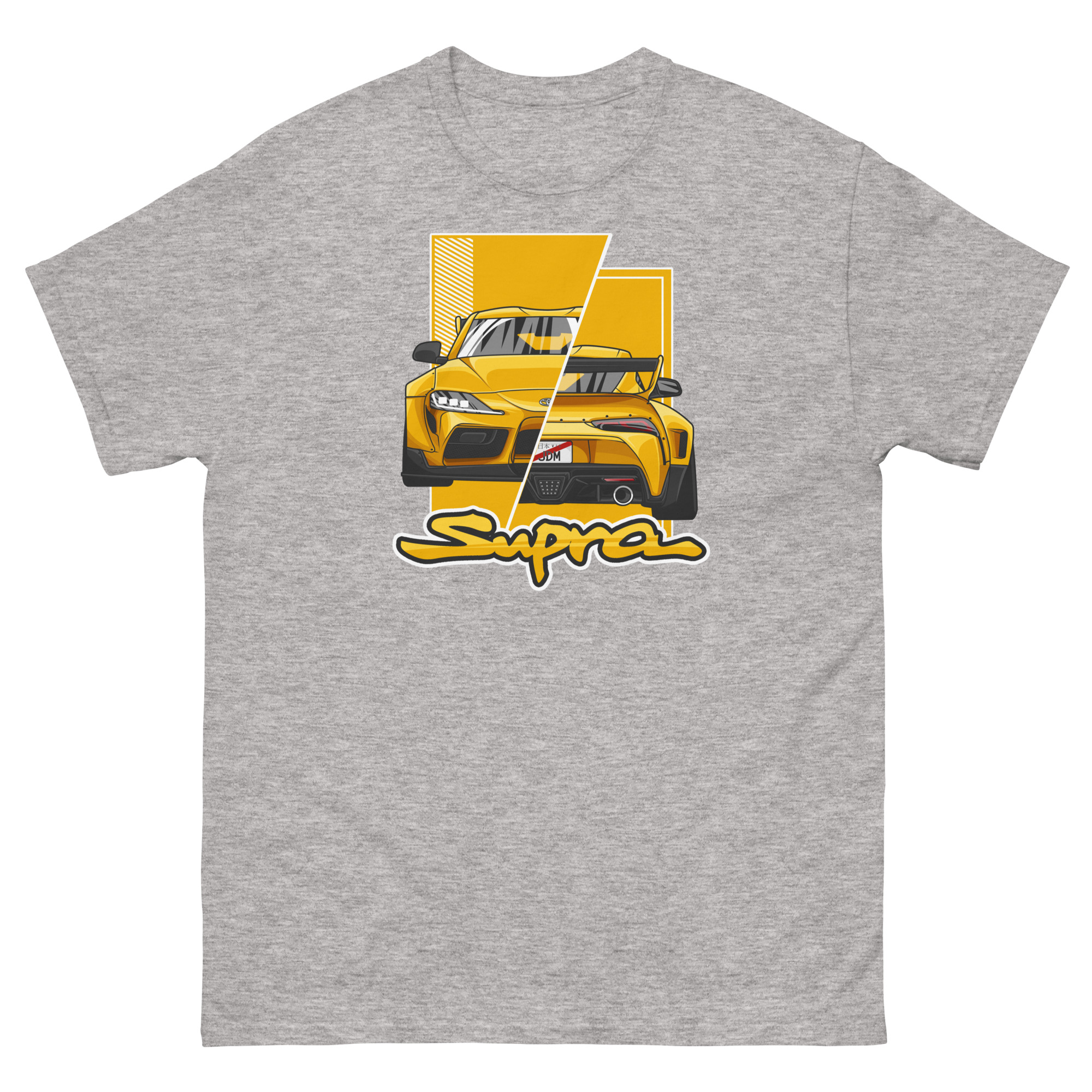 JDM Supra MK5 Yellow Unisex Classic Tee - Image 15