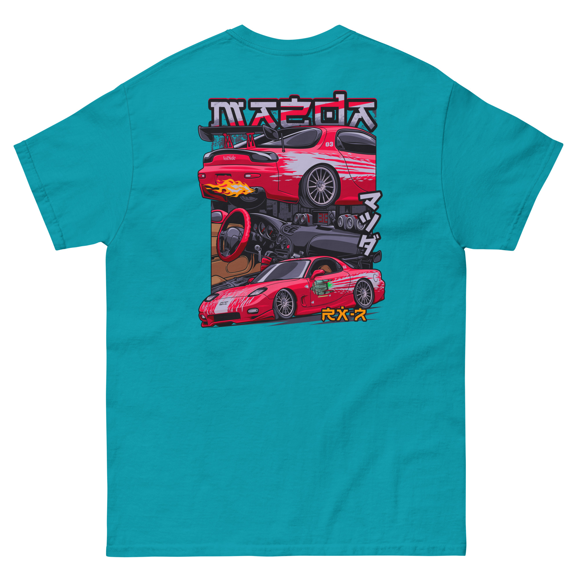 Dom's RX-7 Unisex Classic Tee (Front/Back Design) - Image 10