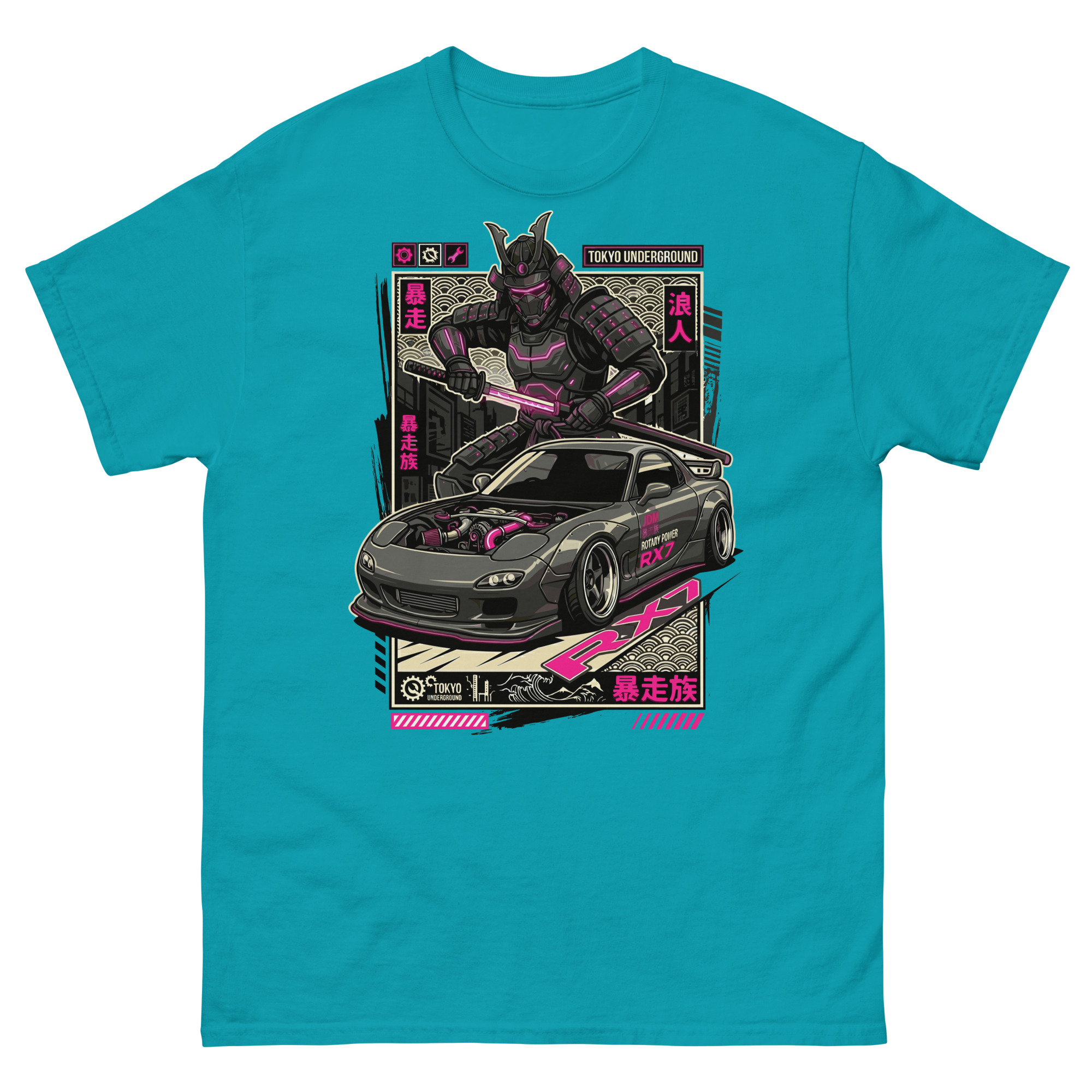 Samurai RX-7 Unisex Classic Tee - Image 10