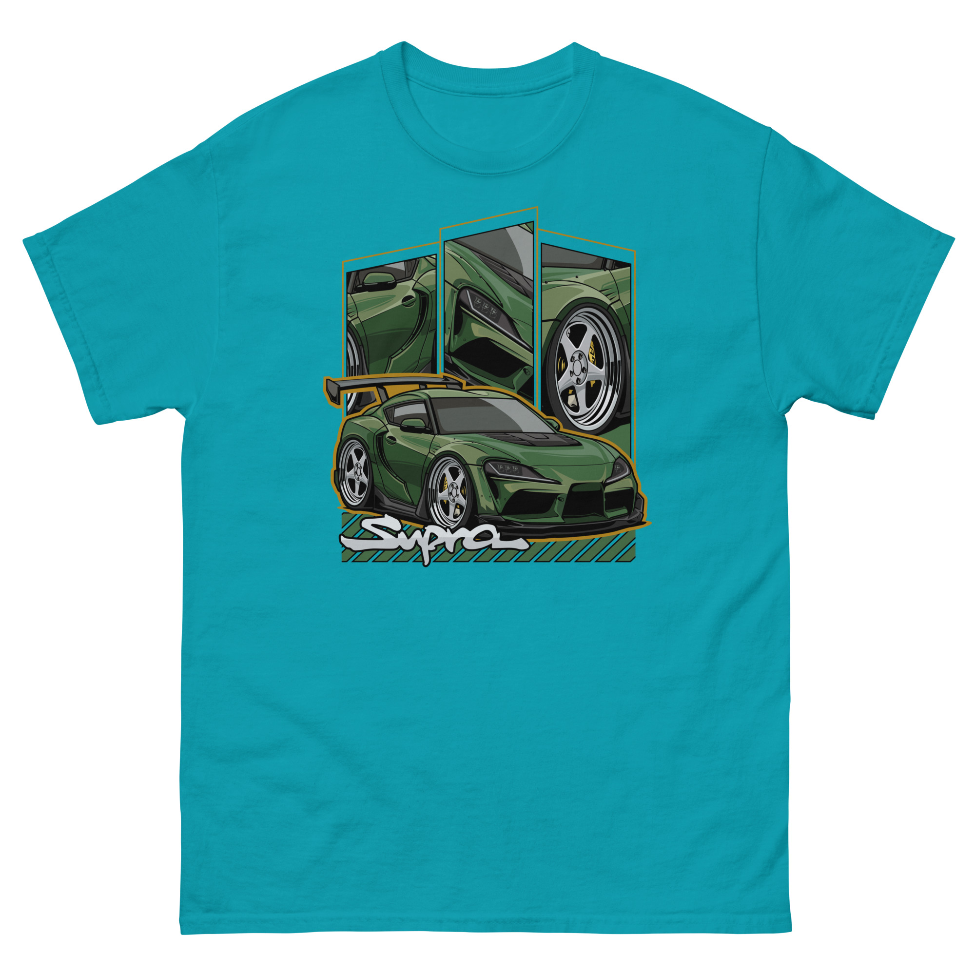 JDM Green Supra MK5 Unisex Classic Tee - Image 10