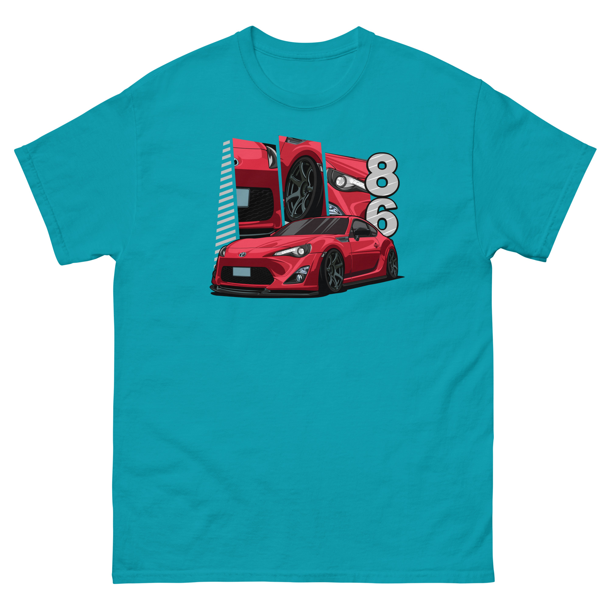 Red JDM GT86 Unisex Classic Tee - Image 19