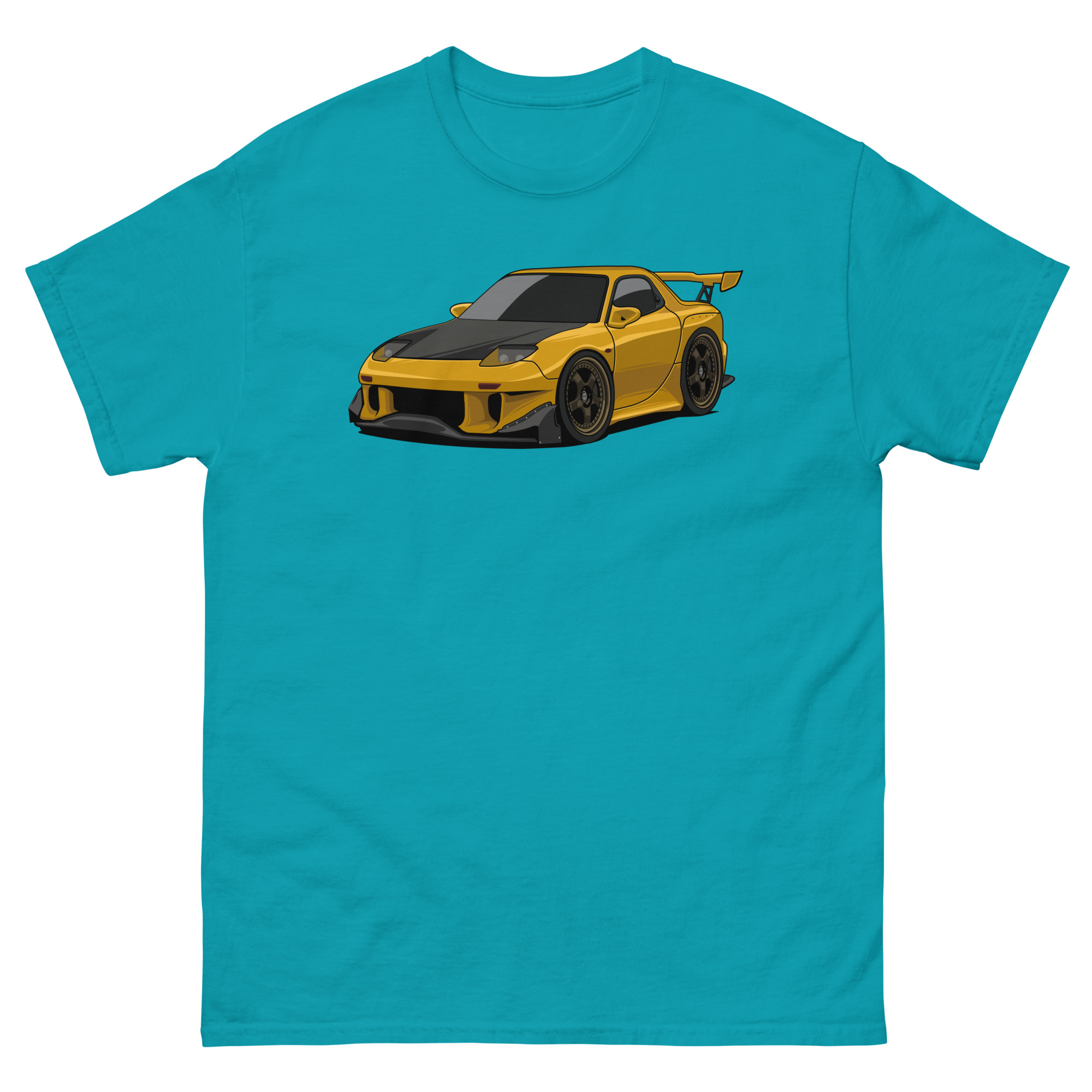 Yellow RX-7 Unisex Classic Tee - Image 19
