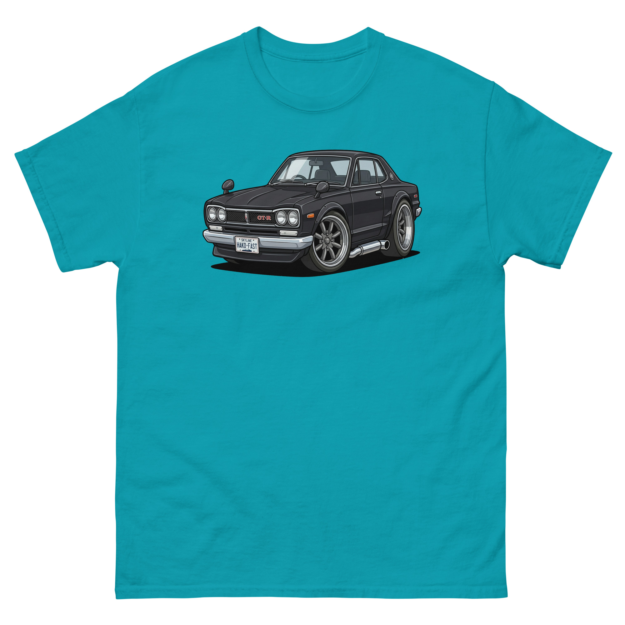 1971 Skyline GT-R Chibi Style Unisex Classic Tee - Image 10