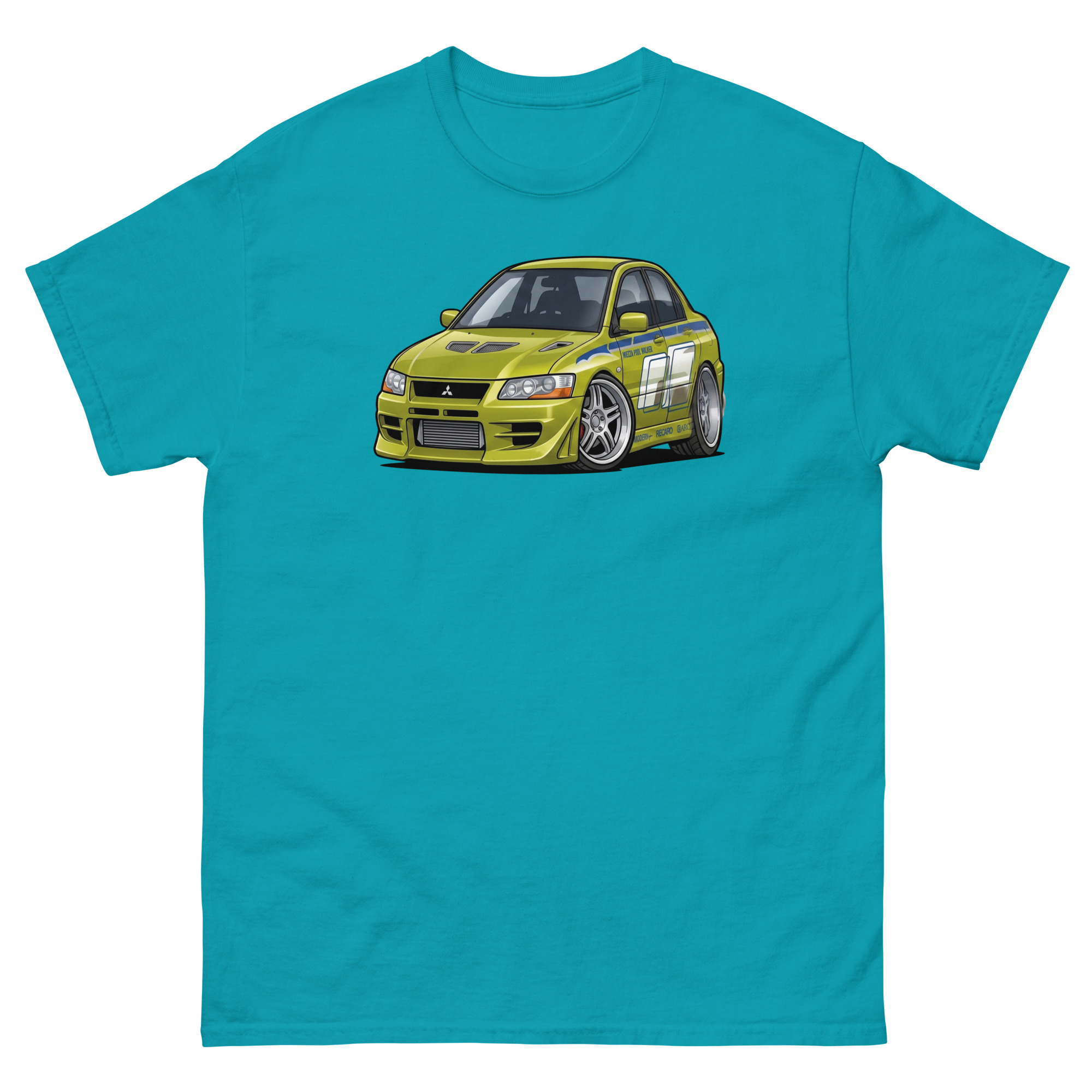 Brian's 2002 Evo VII Chibi Style Unisex Classic Tee - Image 19