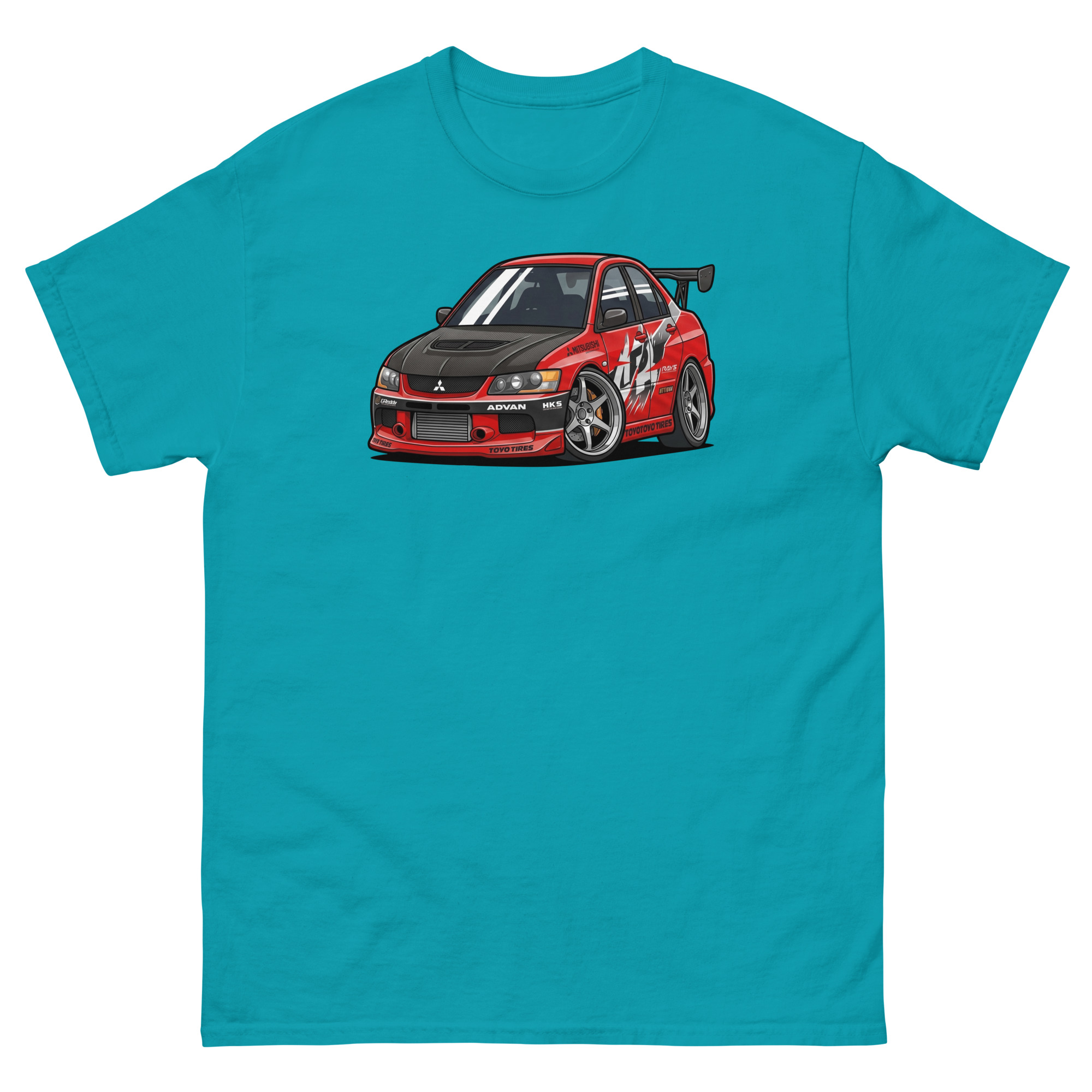 2006 Evo IX Chibi Style Unisex Classic Tee - Image 10