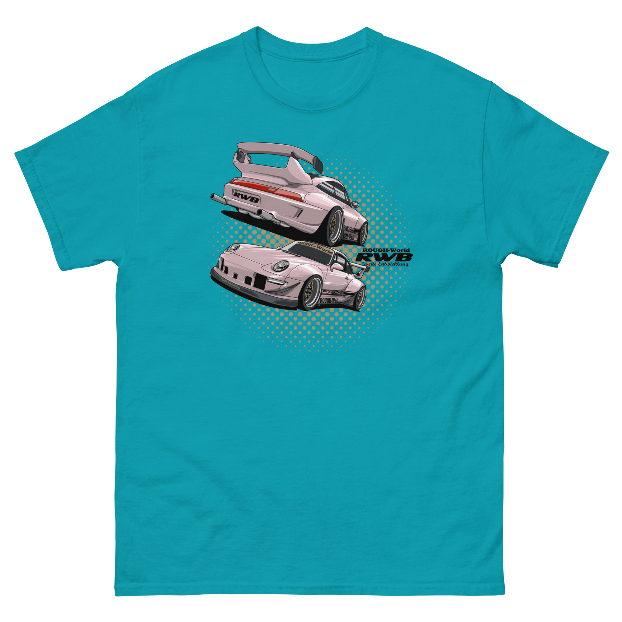 JDM Pink RWB Unisex Classic Tee - Image 10