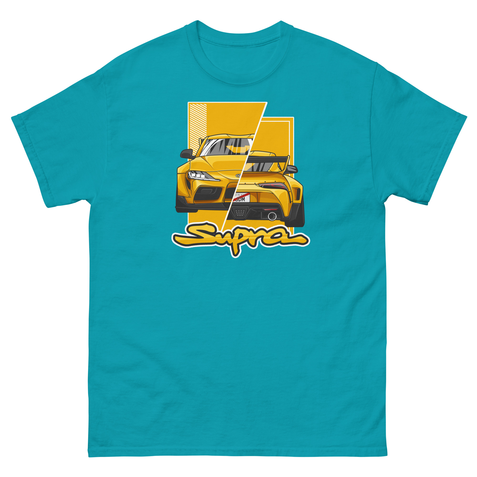 JDM Supra MK5 Yellow Unisex Classic Tee - Image 10
